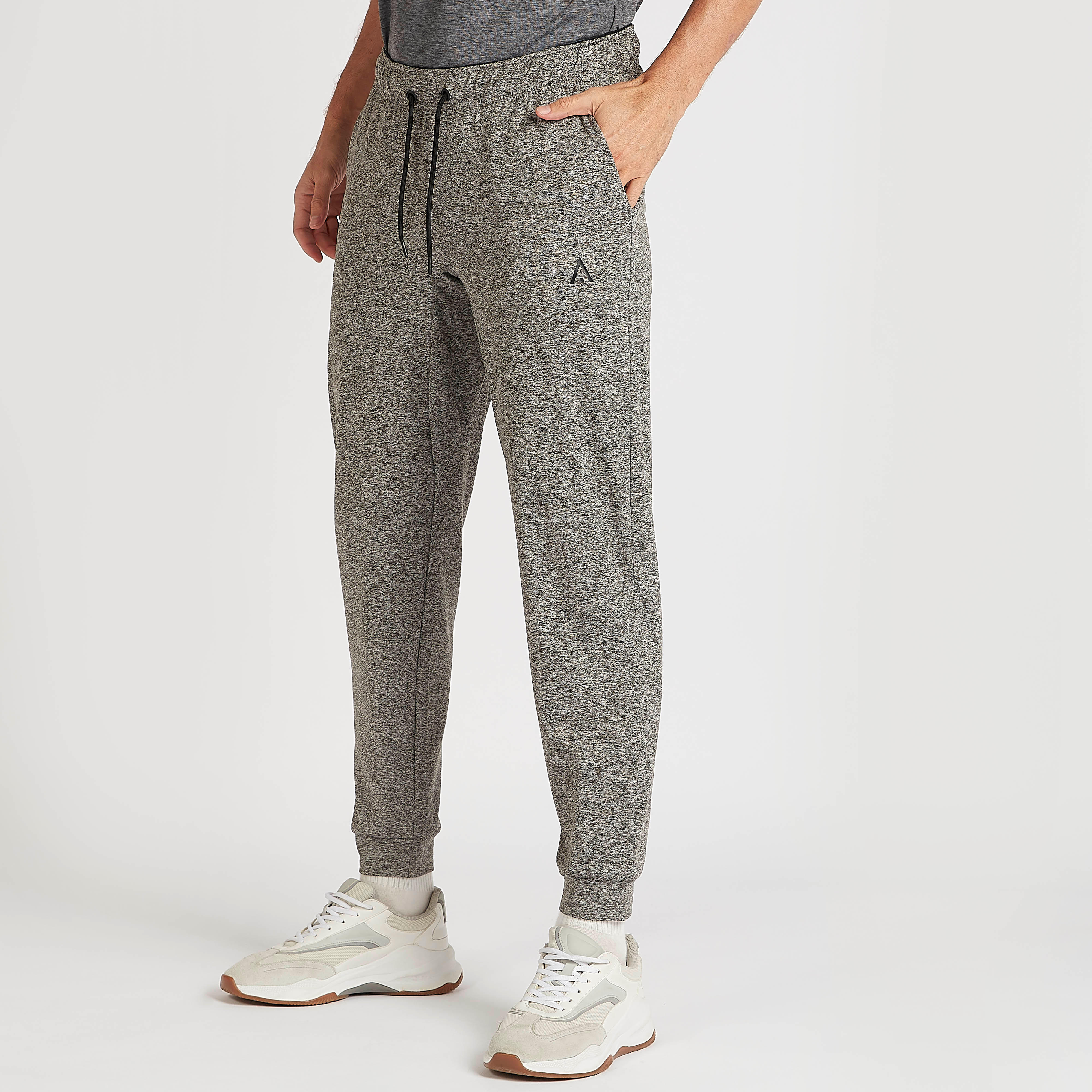 Solid Track Pants with Drawstring Closure and Pockets-men-clothing-sportswearandactivewear-bottoms-image-1