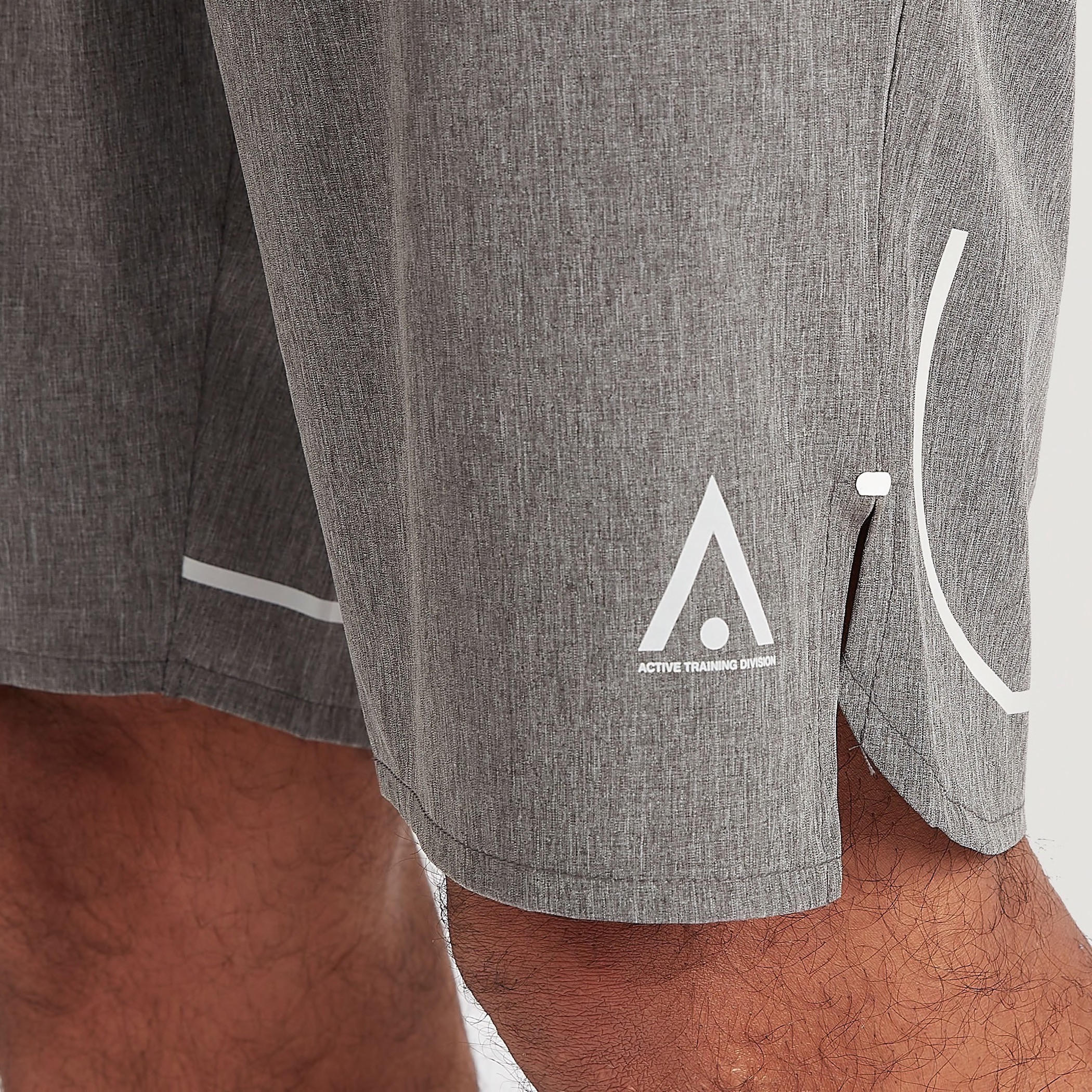 Solid Shorts with Semi-Elasticated Waistband and Pockets-men-clothing-sportswearandactivewear-bottoms-image-3