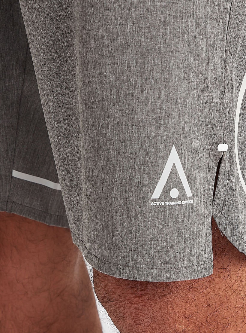 Solid Shorts with Semi-Elasticated Waistband and Pockets-men-clothing-sportswearandactivewear-bottoms-image-3