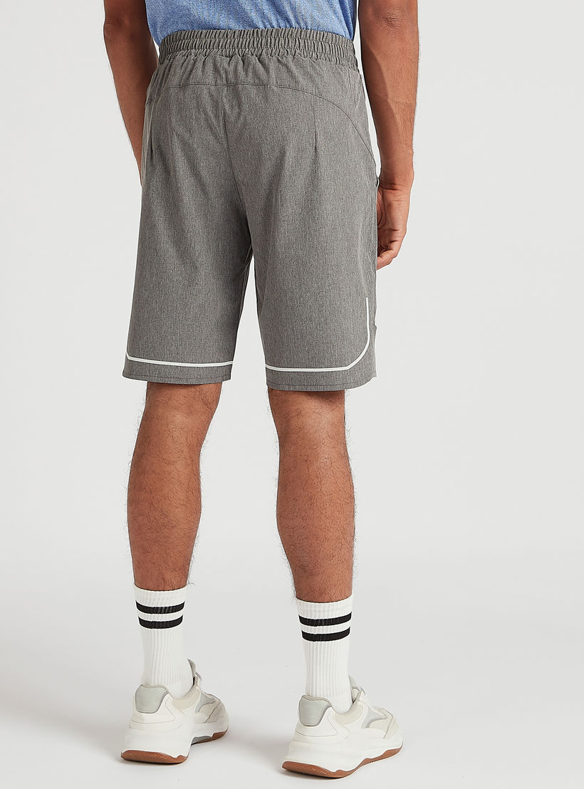 Solid Shorts with Semi-Elasticated Waistband and Pockets-men-clothing-sportswearandactivewear-bottoms-image-4