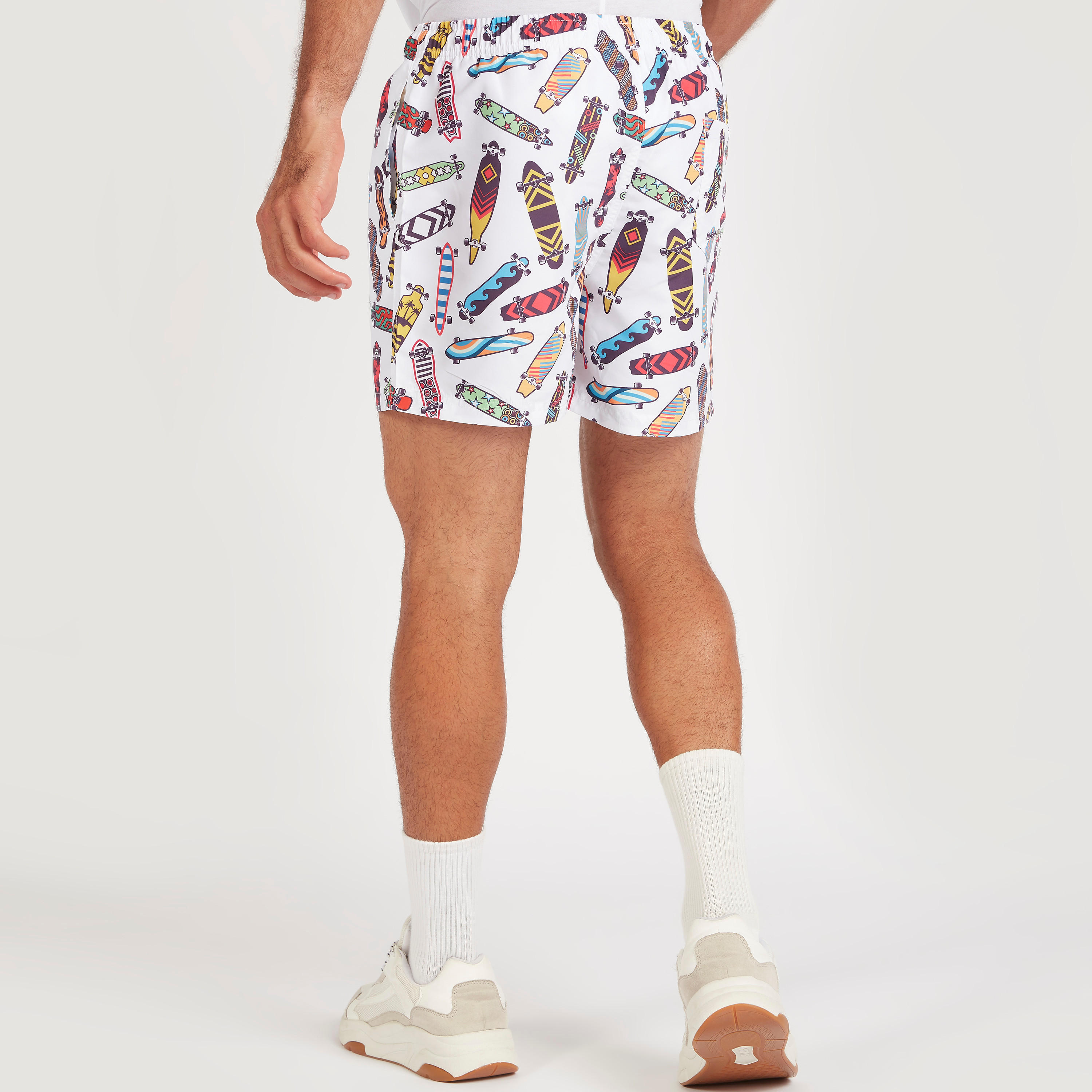 Printed Shorts with Drawstring Closure and Pockets-men-clothing-bottoms-shorts-image-4