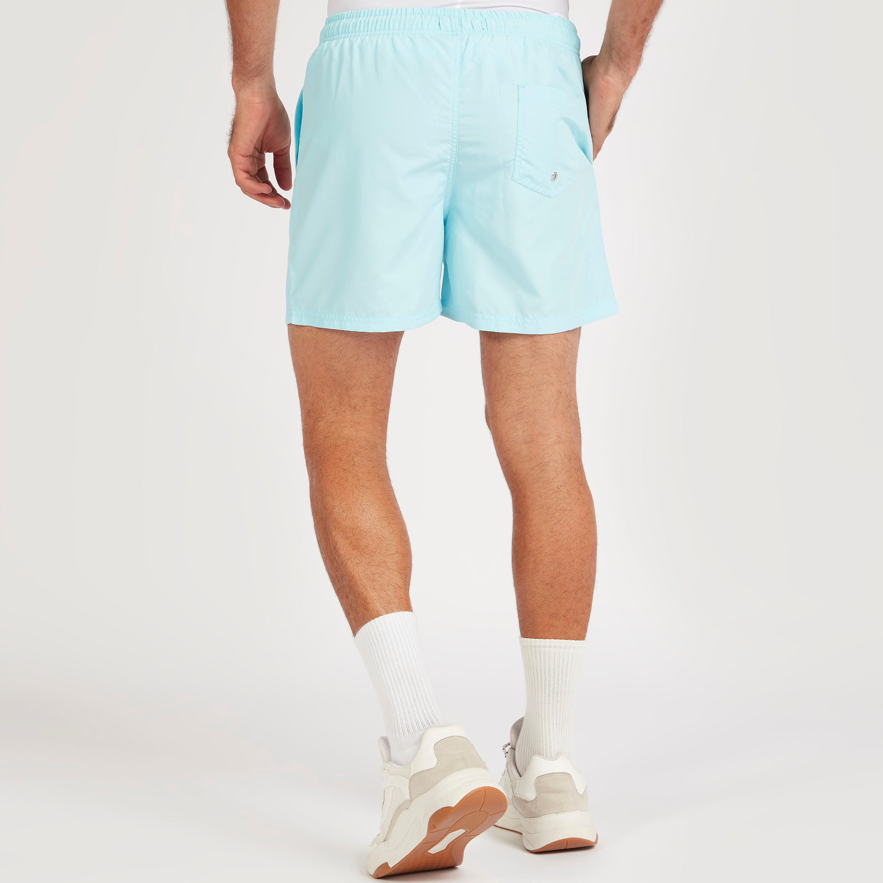 Solid Shorts with Drawstring Closure and Pockets-men-clothing-bottoms-shorts-image-4