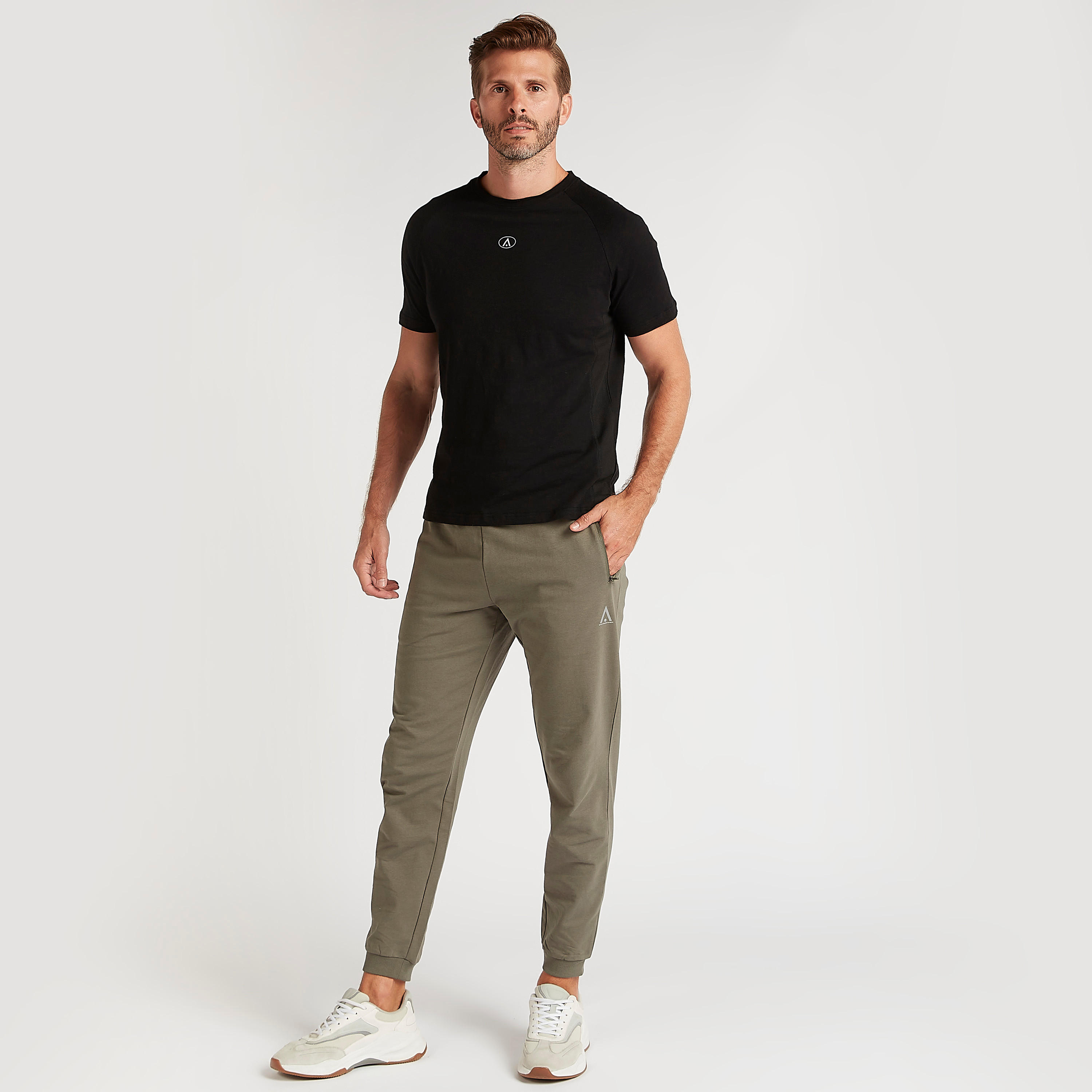 Solid Joggers with Zipped Pockets and Drawstring Waist-men-clothing-bottoms-joggers-image-2