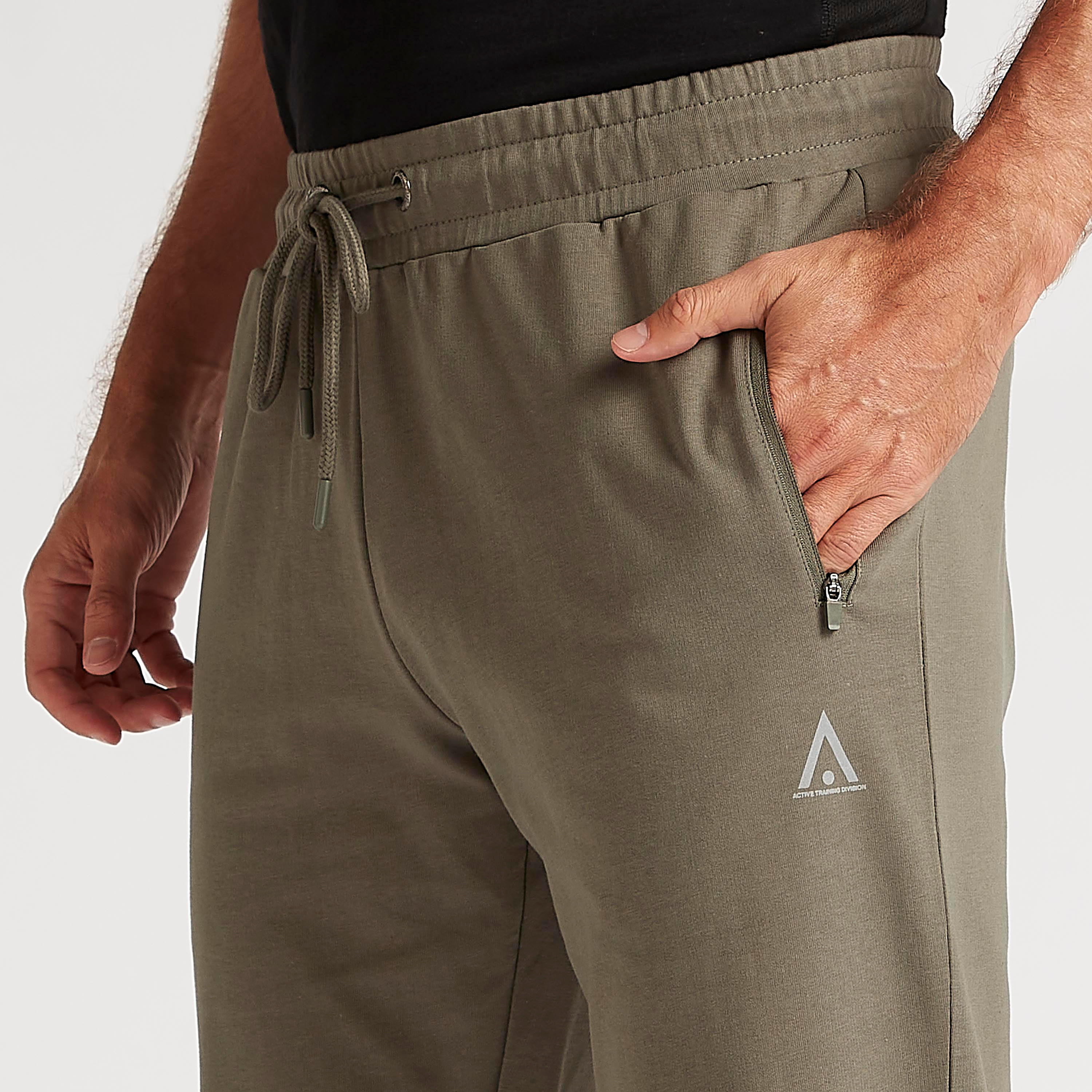 Solid Joggers with Zipped Pockets and Drawstring Waist-men-clothing-bottoms-joggers-image-3