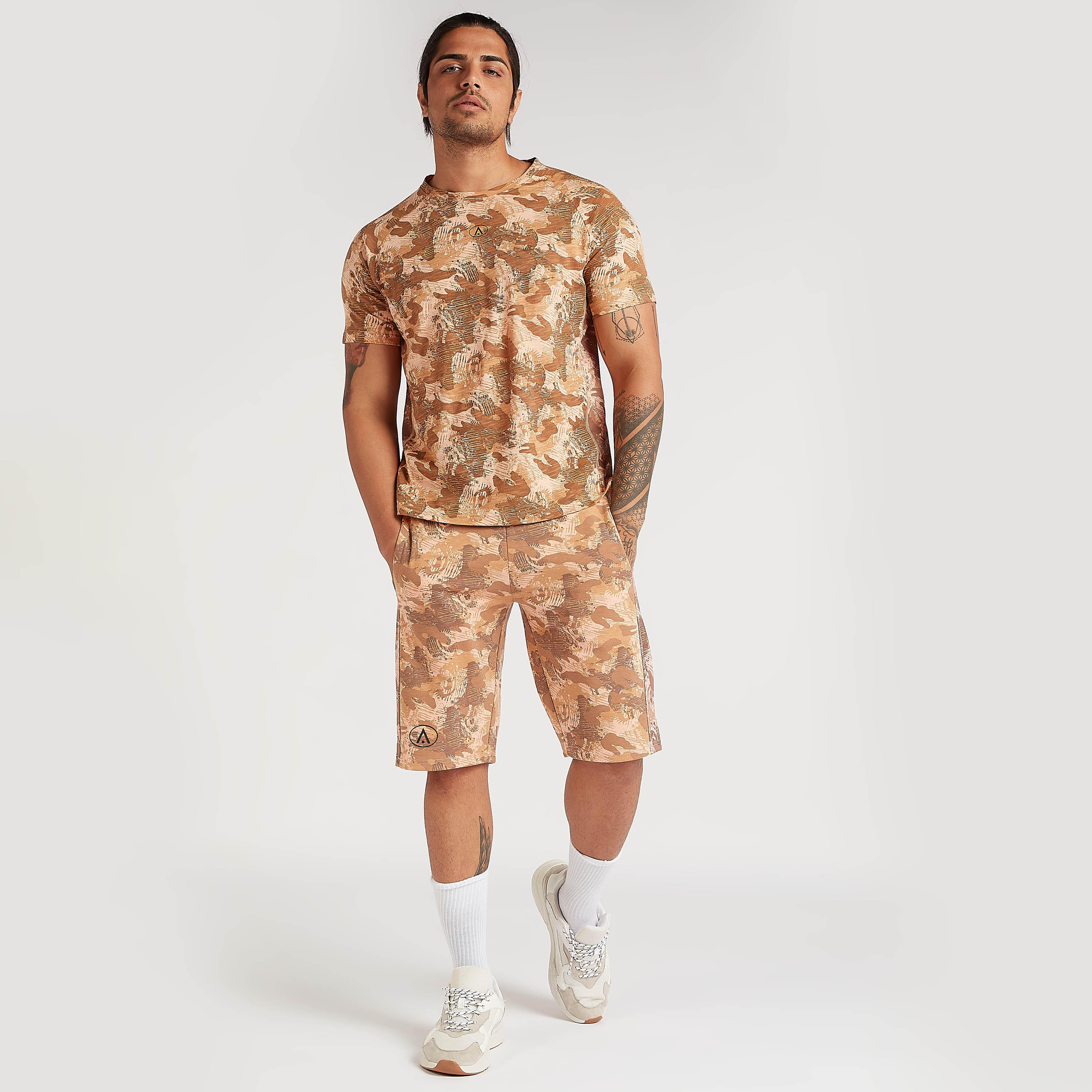 Camouflage Print T-shirt with Short Sleeves-men-clothing-sportswearandactivewear-tshirtsandpolos-image-2