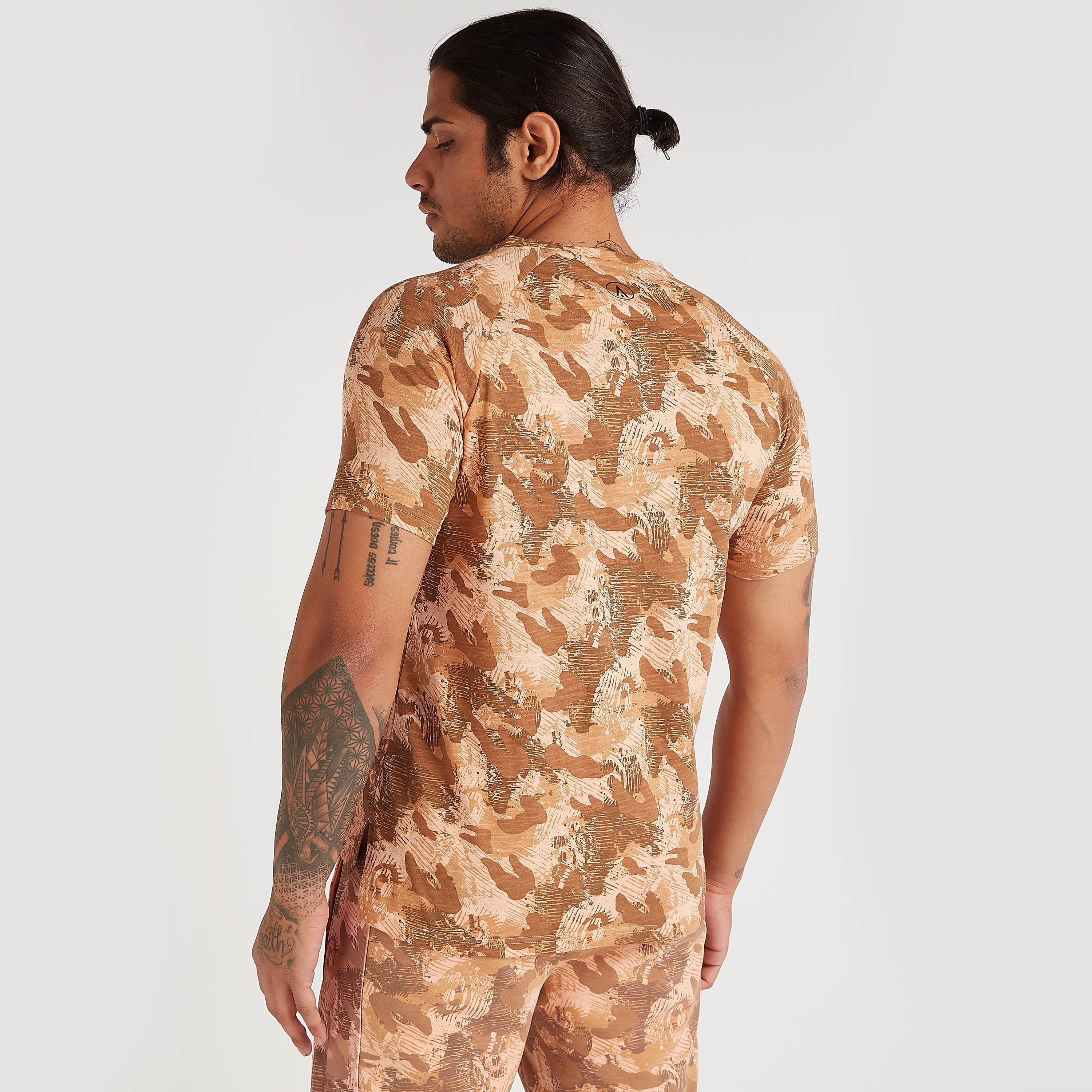 Camouflage Print T-shirt with Short Sleeves-men-clothing-sportswearandactivewear-tshirtsandpolos-image-4