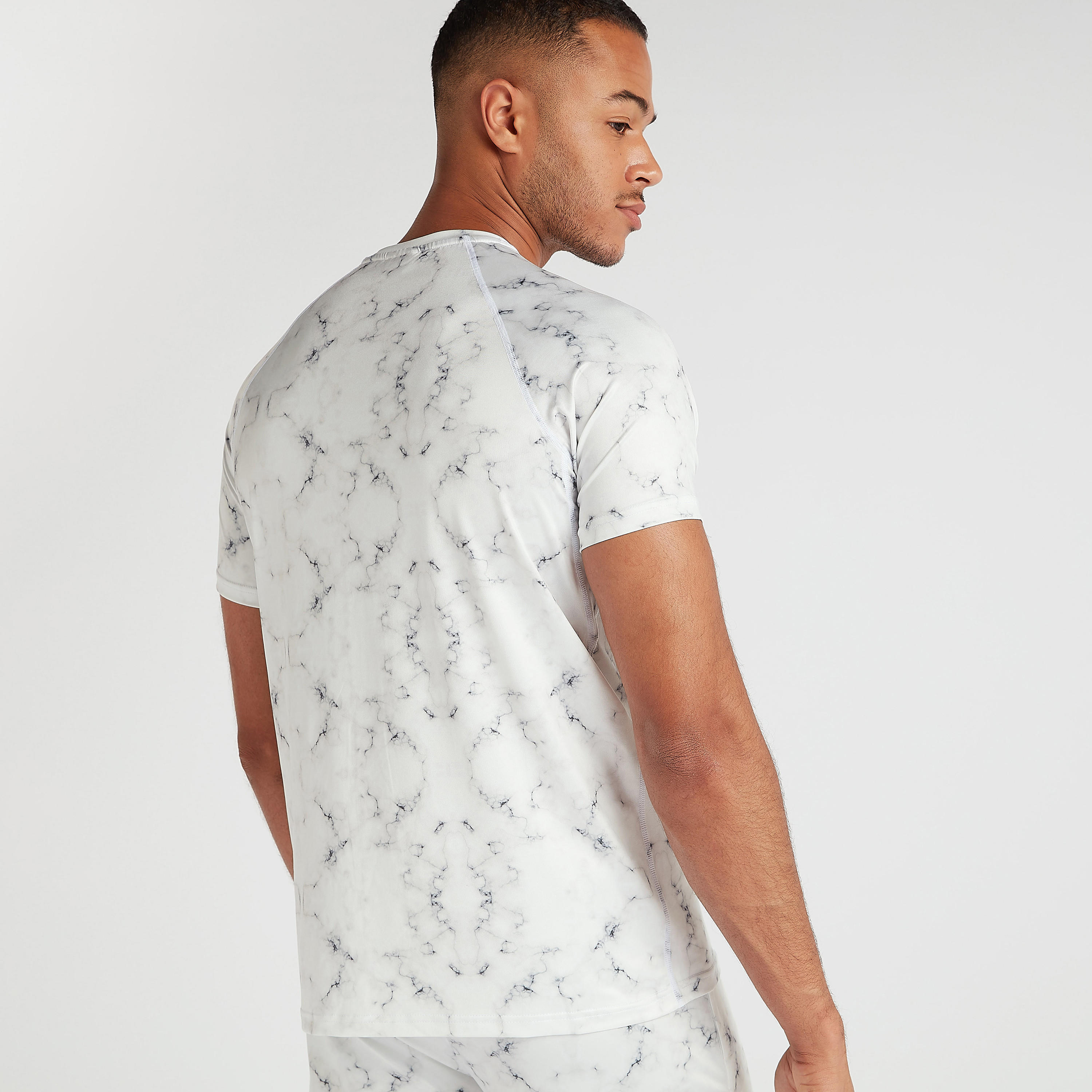 Printed Crew Neck T-shirt with Short Sleeves-men-clothing-sportswearandactivewear-tshirtsandpolos-image-4