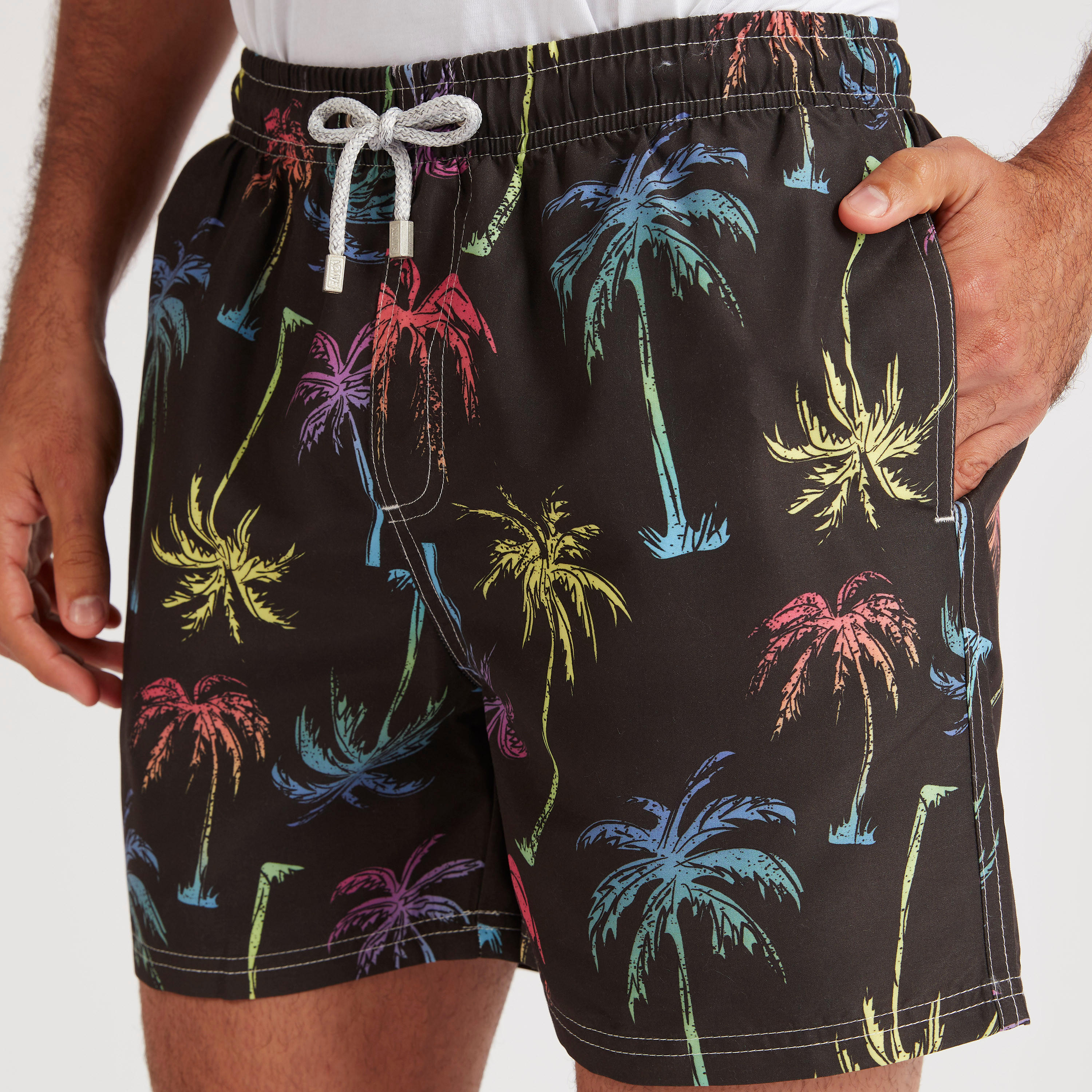 Printed Shorts with Drawstring Closure and Pockets-men-clothing-bottoms-shorts-image-3