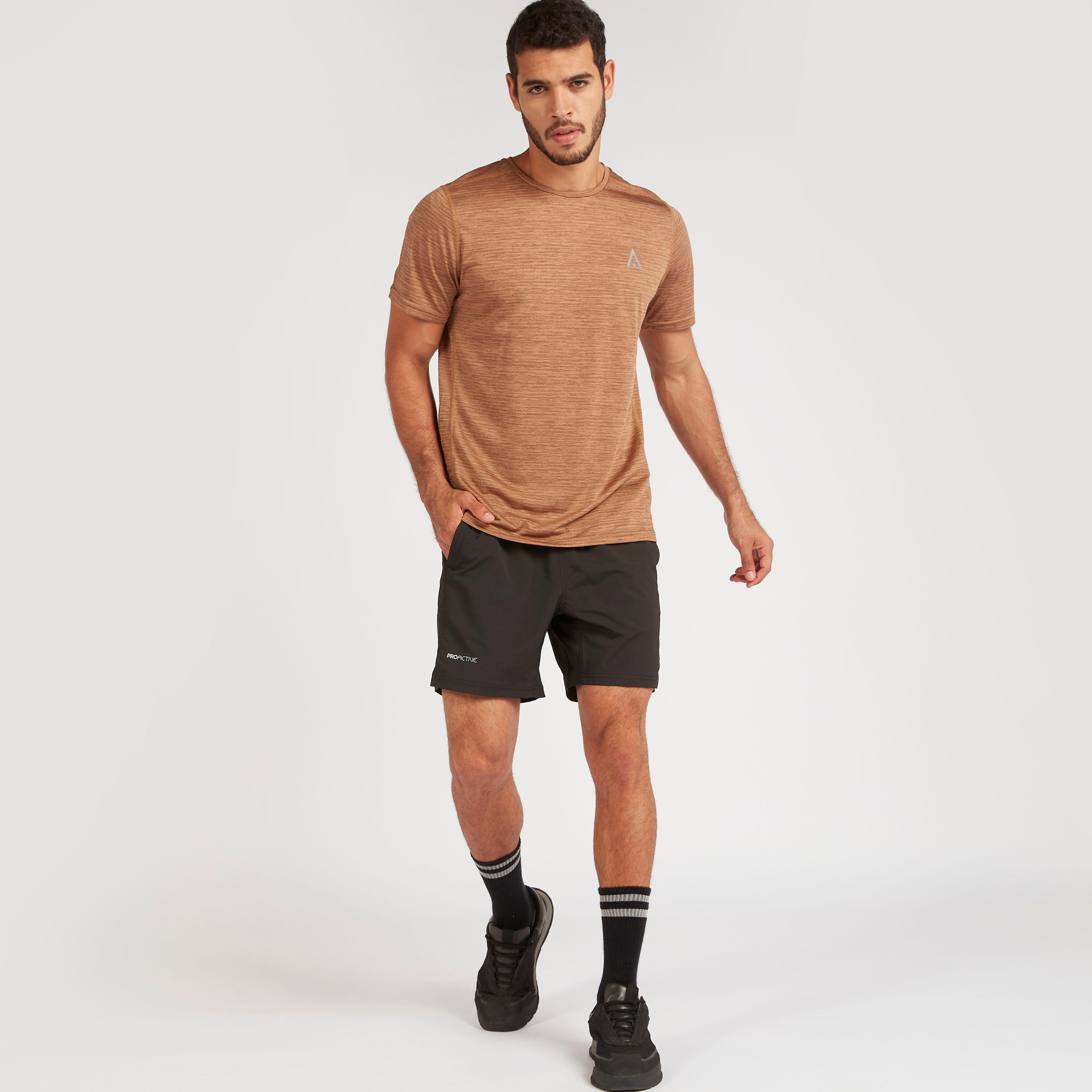 Solid Shorts with Elasticated Waistband and Pockets-men-clothing-sportswearandactivewear-bottoms-image-2