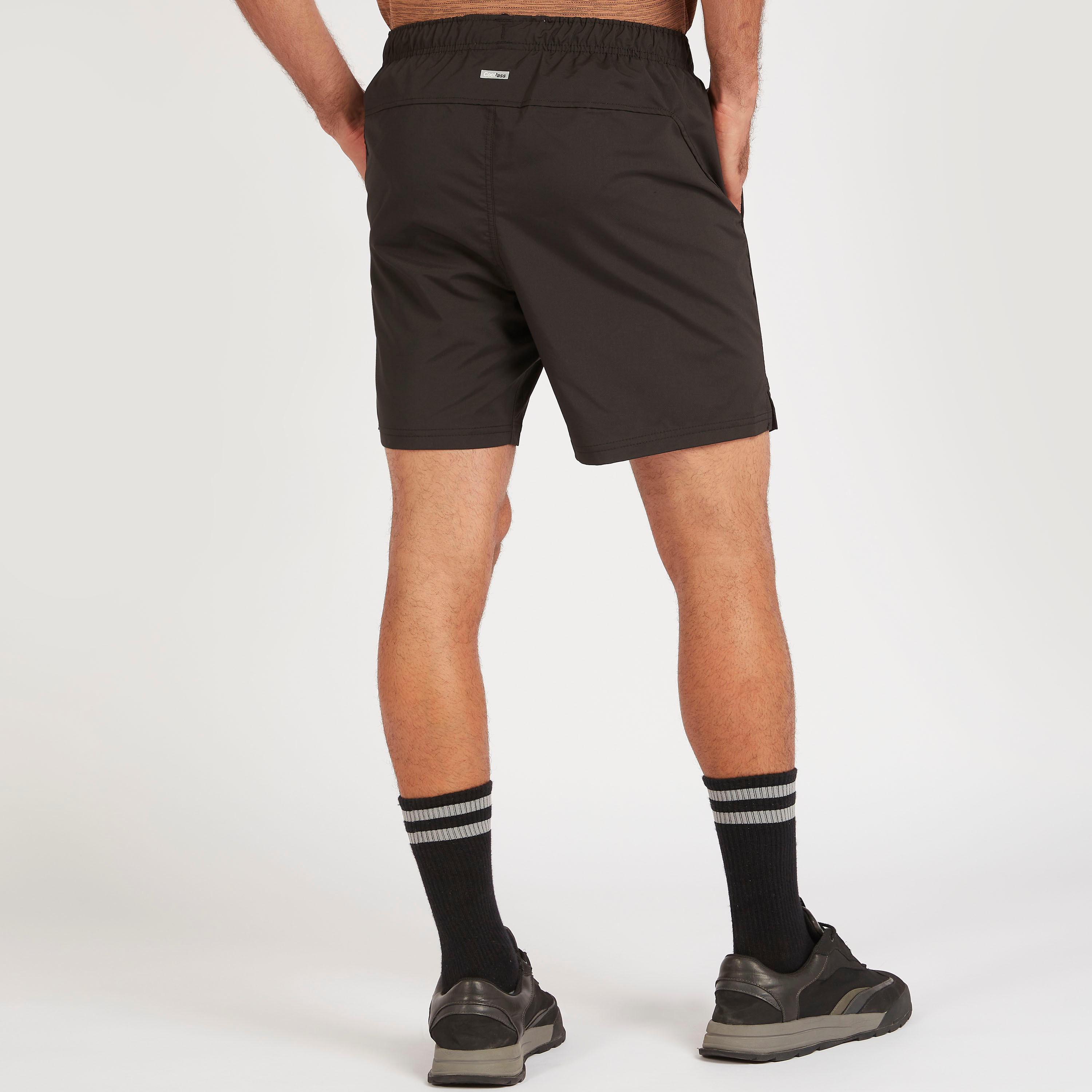 Solid Shorts with Elasticated Waistband and Pockets-men-clothing-sportswearandactivewear-bottoms-image-4