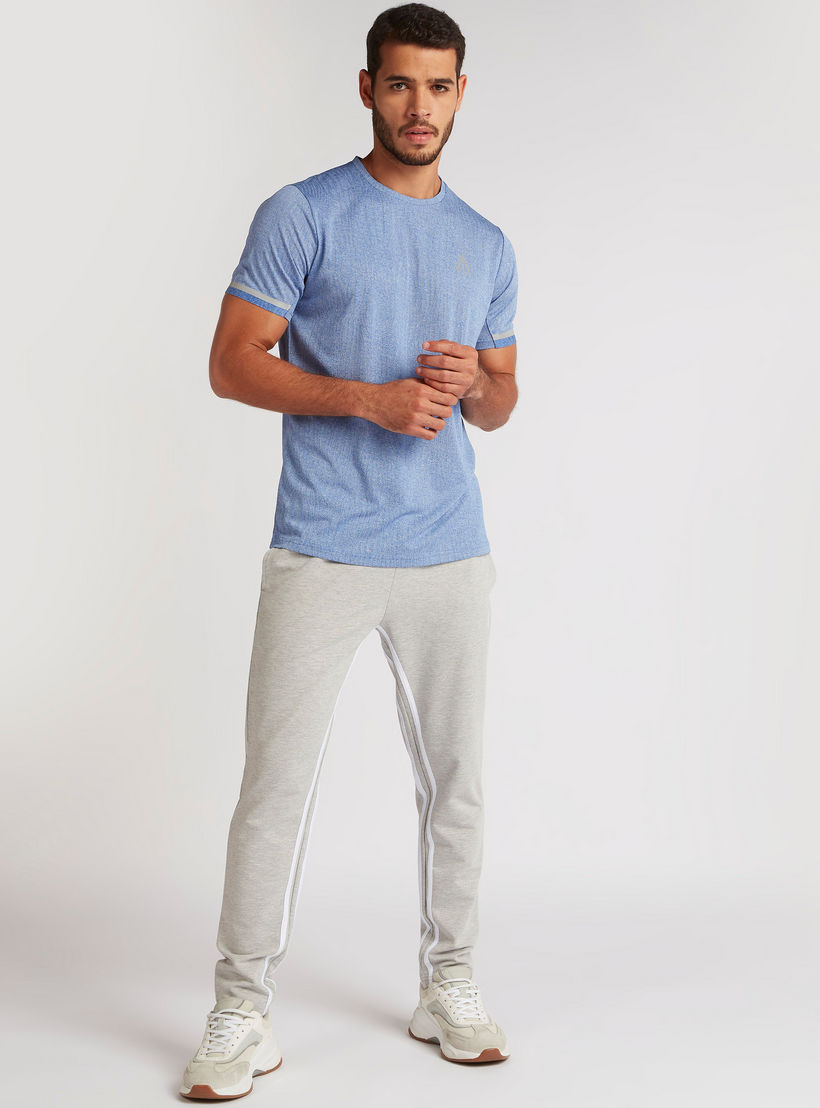 Logo Printed T-shirt with Crew Neck and Short Sleeves-men-clothing-sportswearandactivewear-tshirtsandpolos-image-2