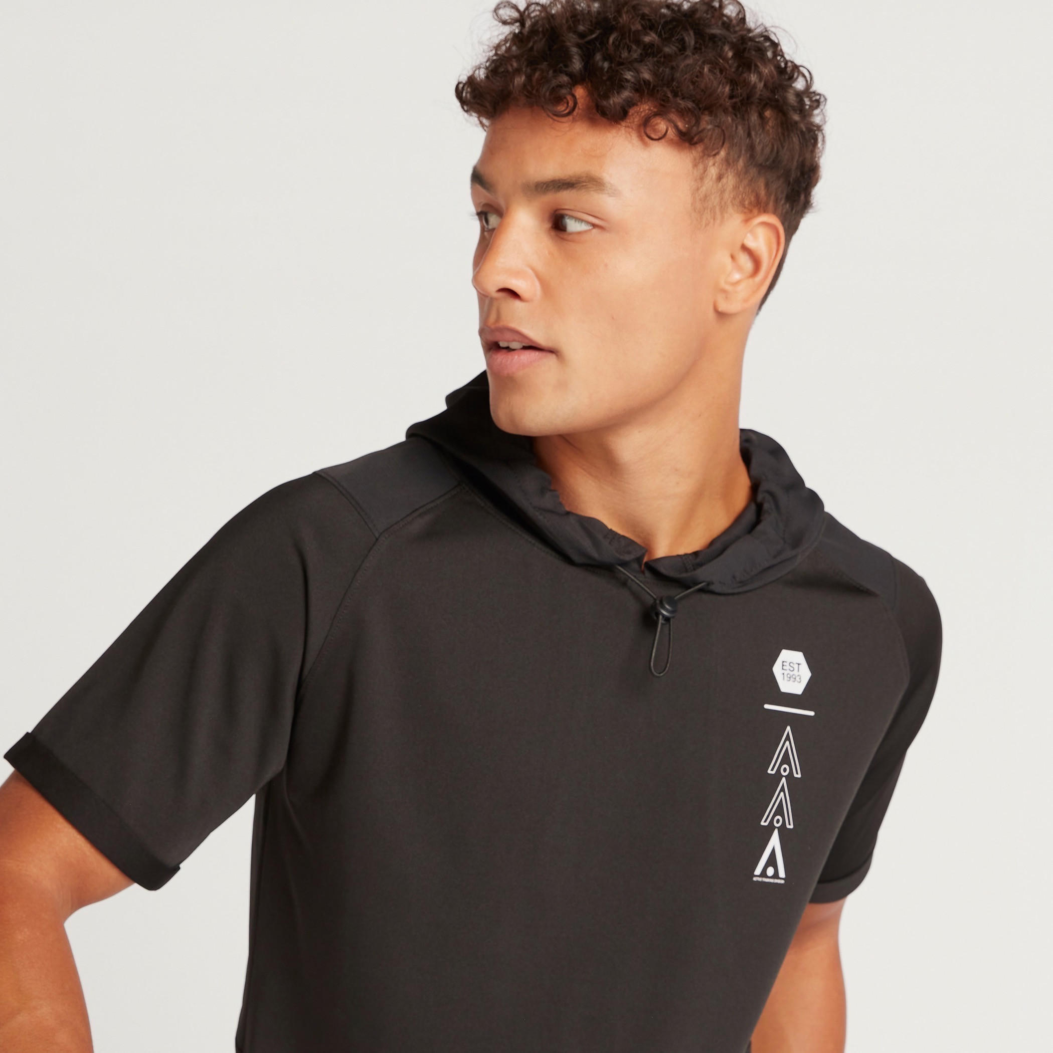 Printed Hooded T-shirt with Short Sleeves-men-clothing-sportswearandactivewear-tshirtsandpolos-image-7