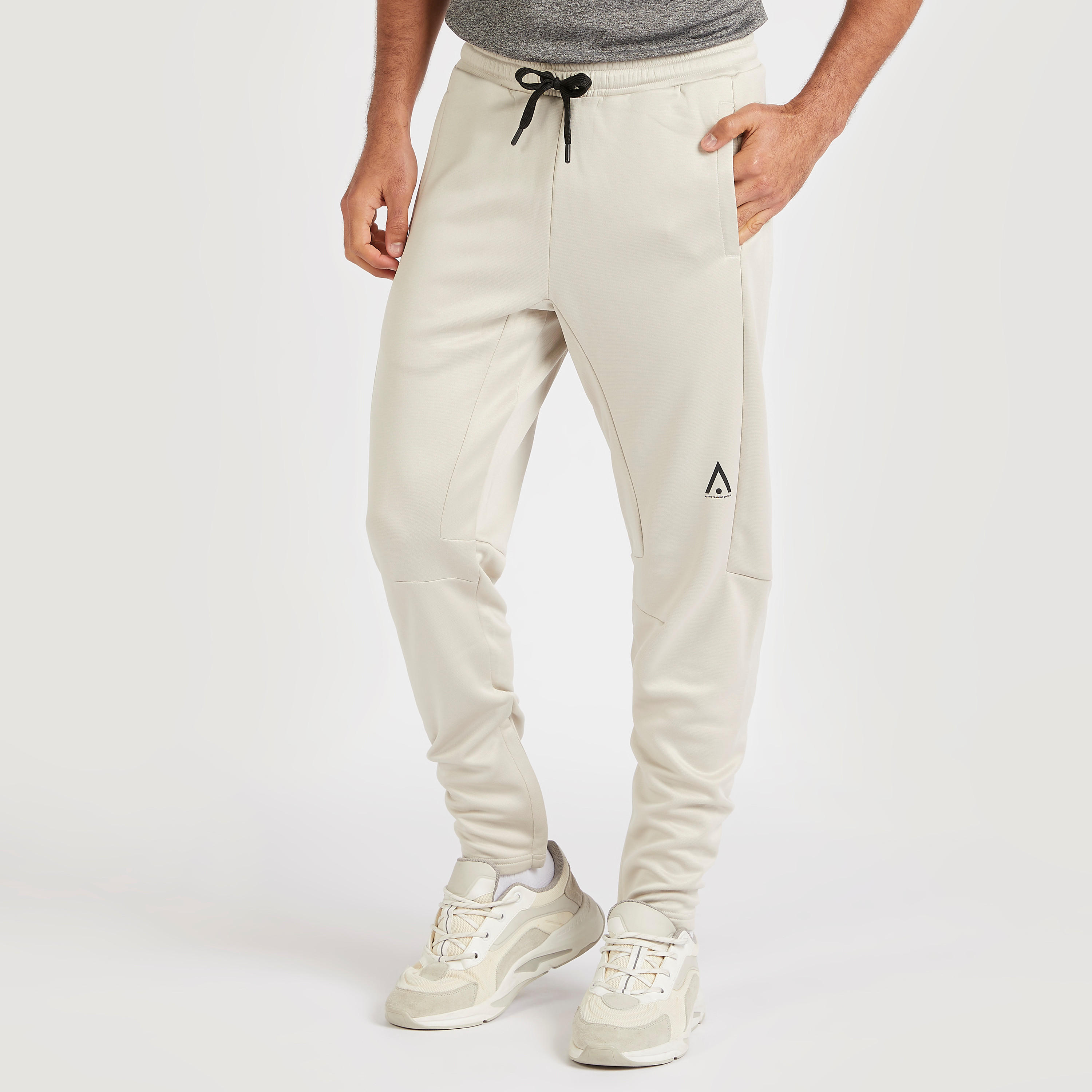 Solid Track Pants with Drawstring Closure-men-clothing-sportswearandactivewear-bottoms-image-1