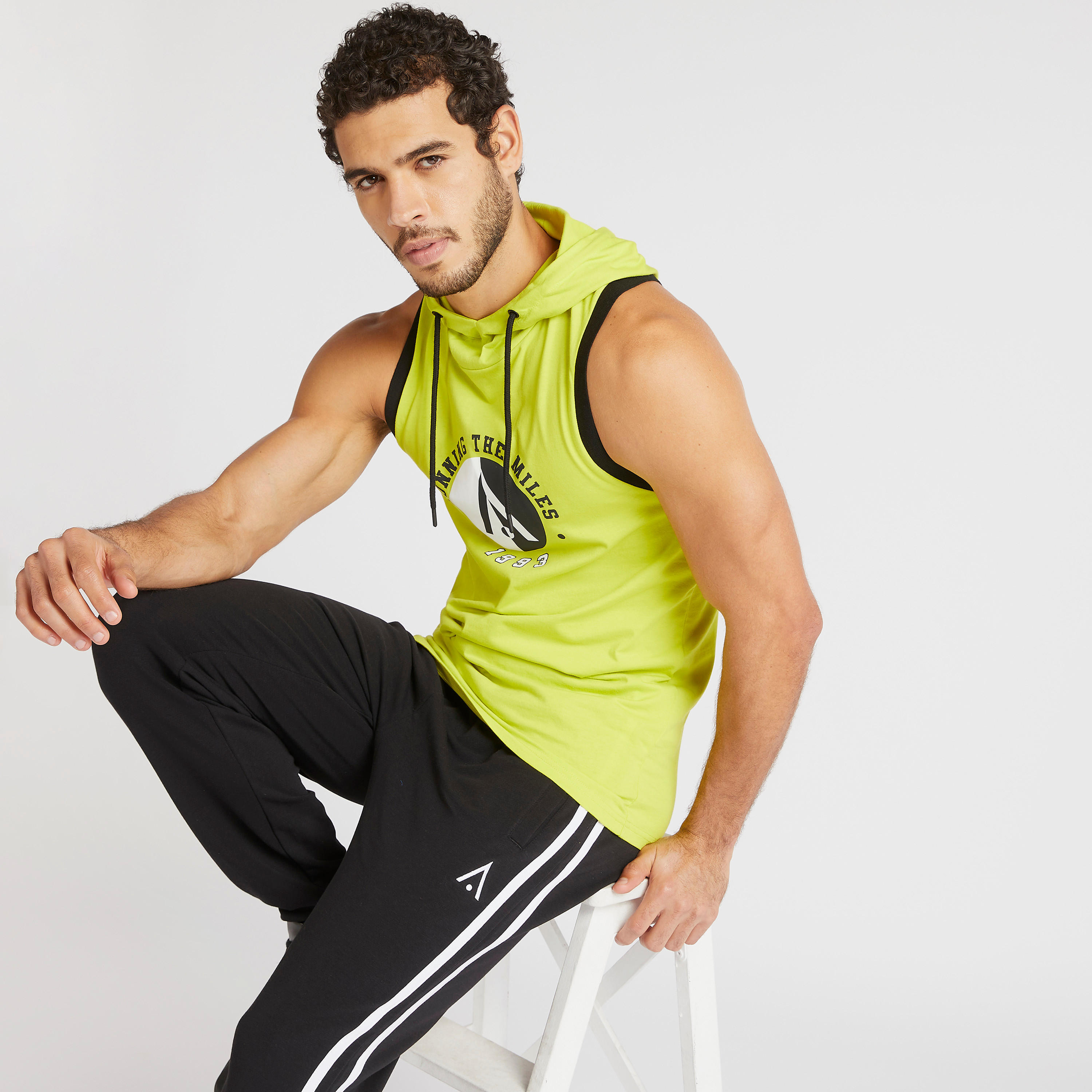 Printed Sleeveless T-shirt with Hood-men-clothing-sportswearandactivewear-tshirtsandpolos-image-1