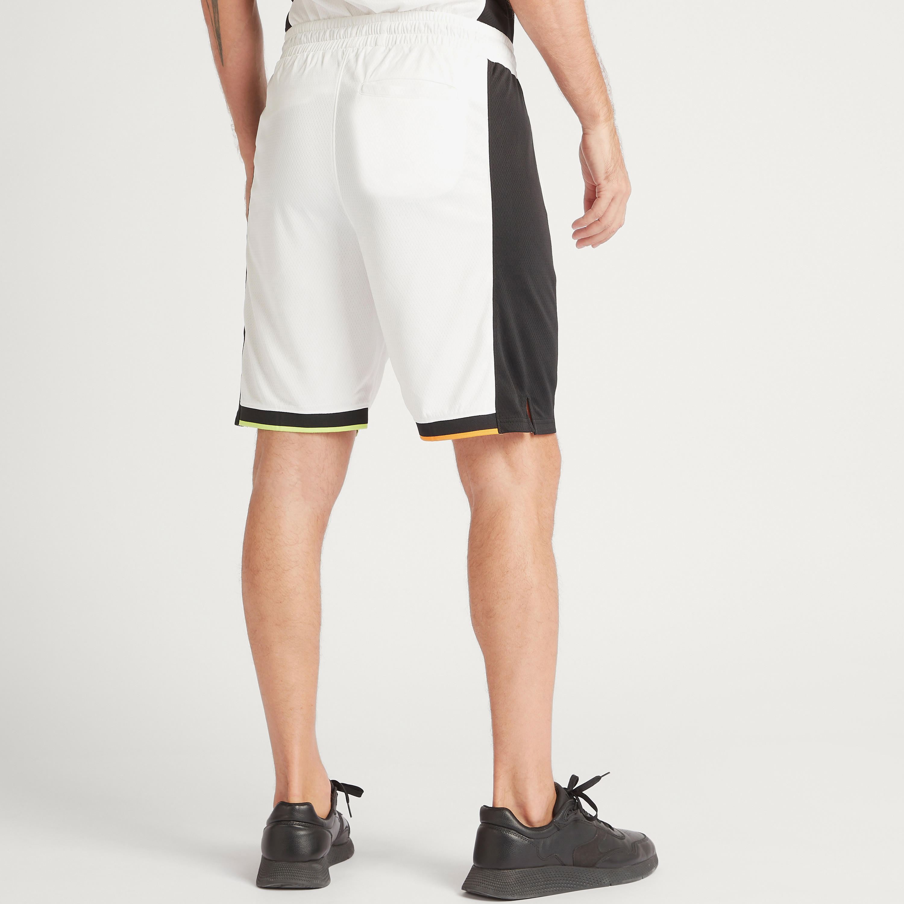 Solid Tape Detail Shorts with Drawstring Closure and Pockets-men-clothing-sportswearandactivewear-bottoms-image-4