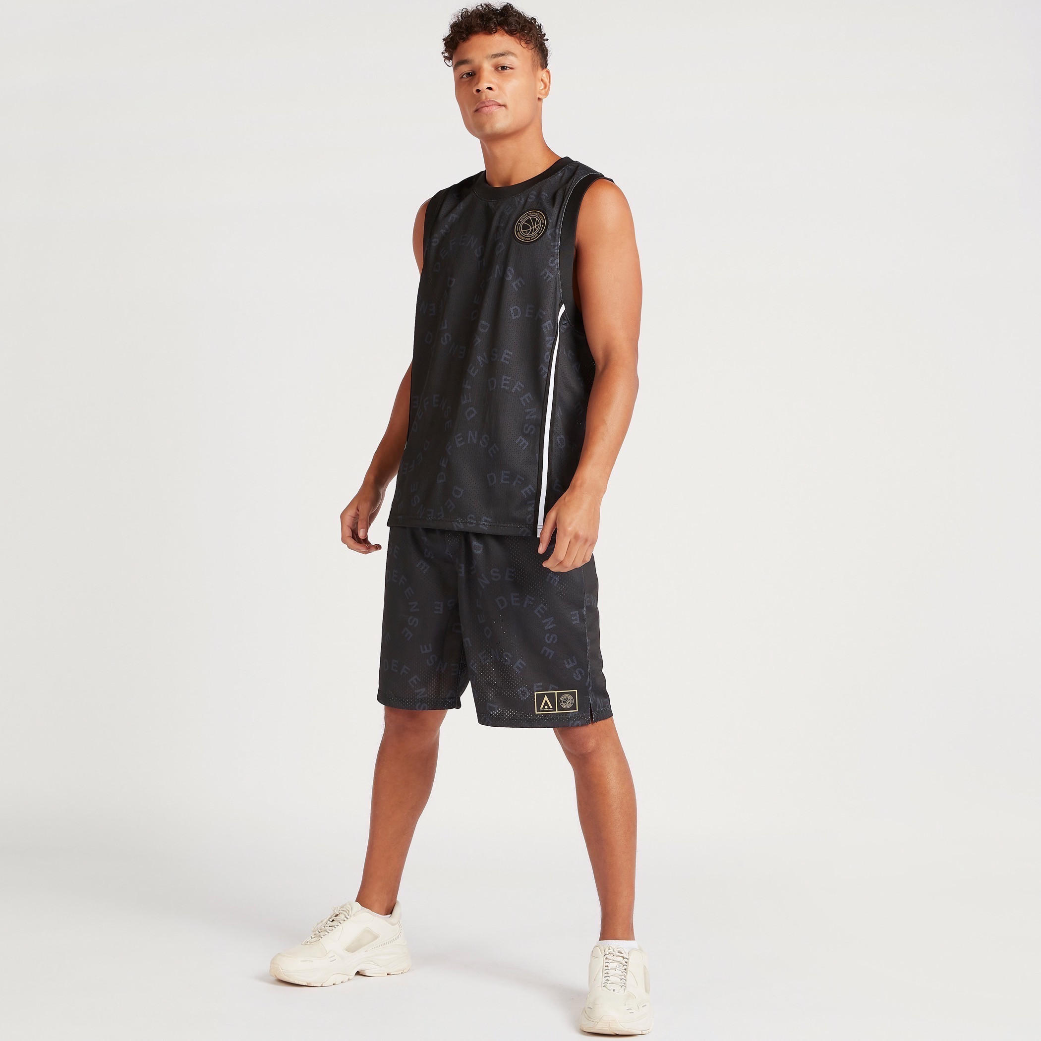 Printed Shorts with Pockets and Drawstring Closure-men-clothing-sportswearandactivewear-bottoms-image-5