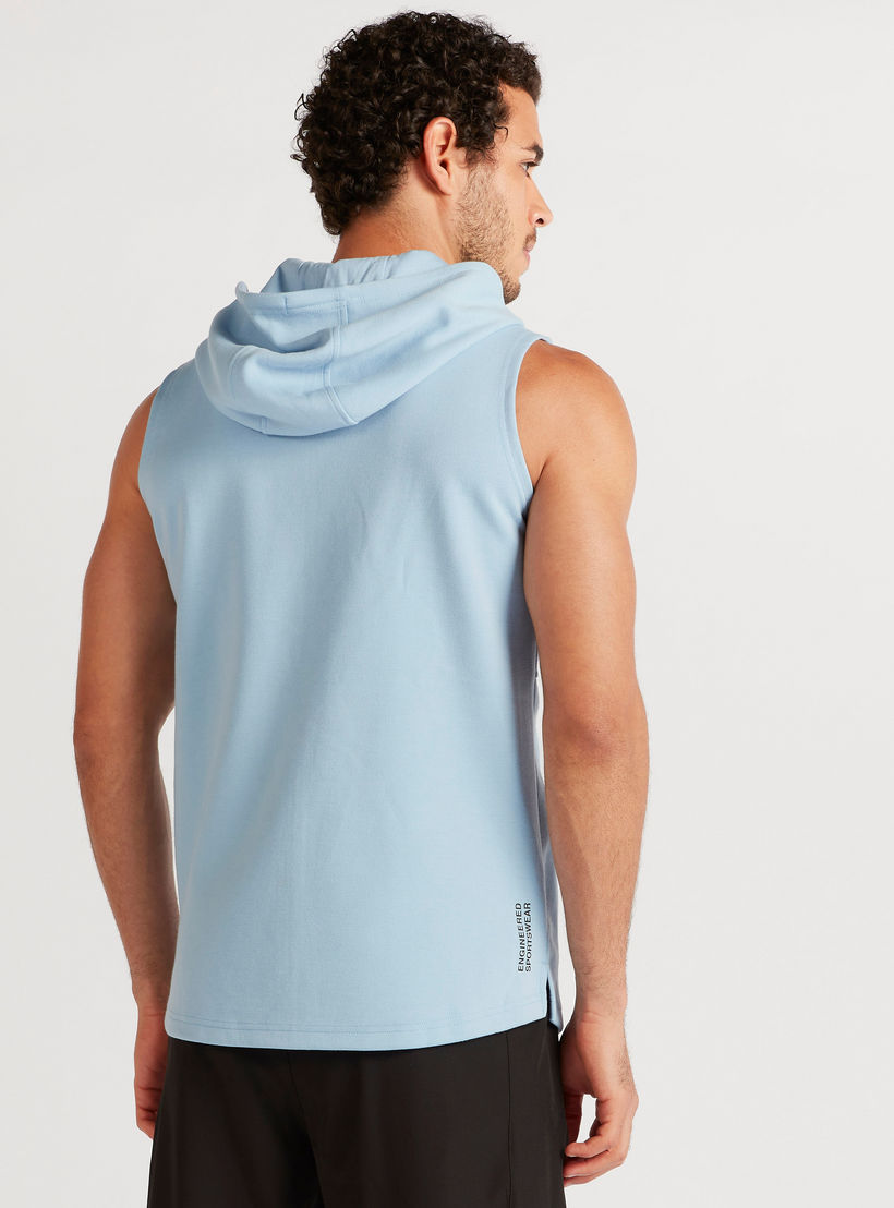 Solid Sleeveless Zip Through Hoodie with Pockets-men-winterwear-hoodiesandsweatshirts-image-4