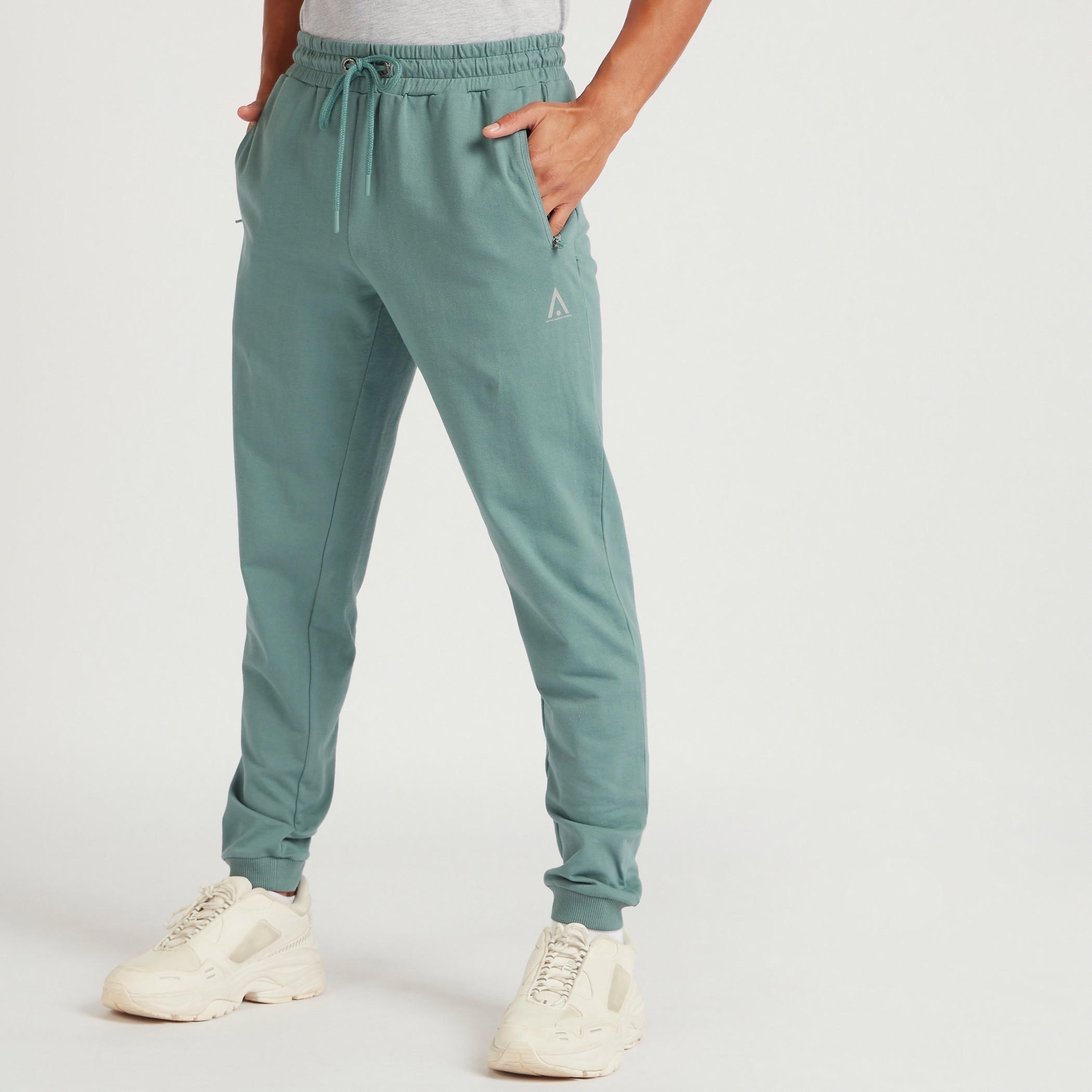 Solid Joggers with Drawstring Closure and Pockets-men-clothing-sportswearandactivewear-bottoms-image-1