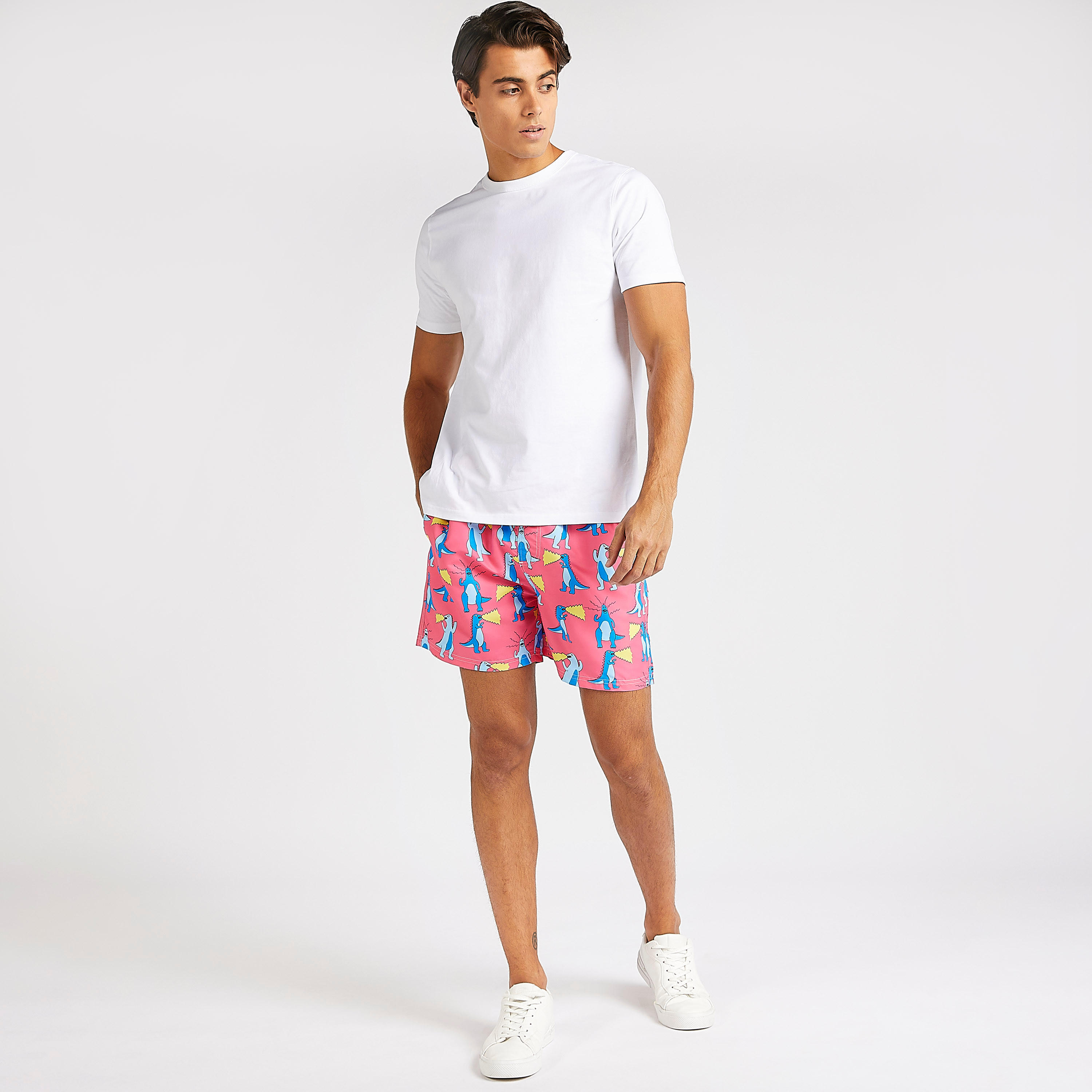 شورت بطبعات ديناصور ورباط إغلاق-men-clothing-bottoms-shorts-image-2