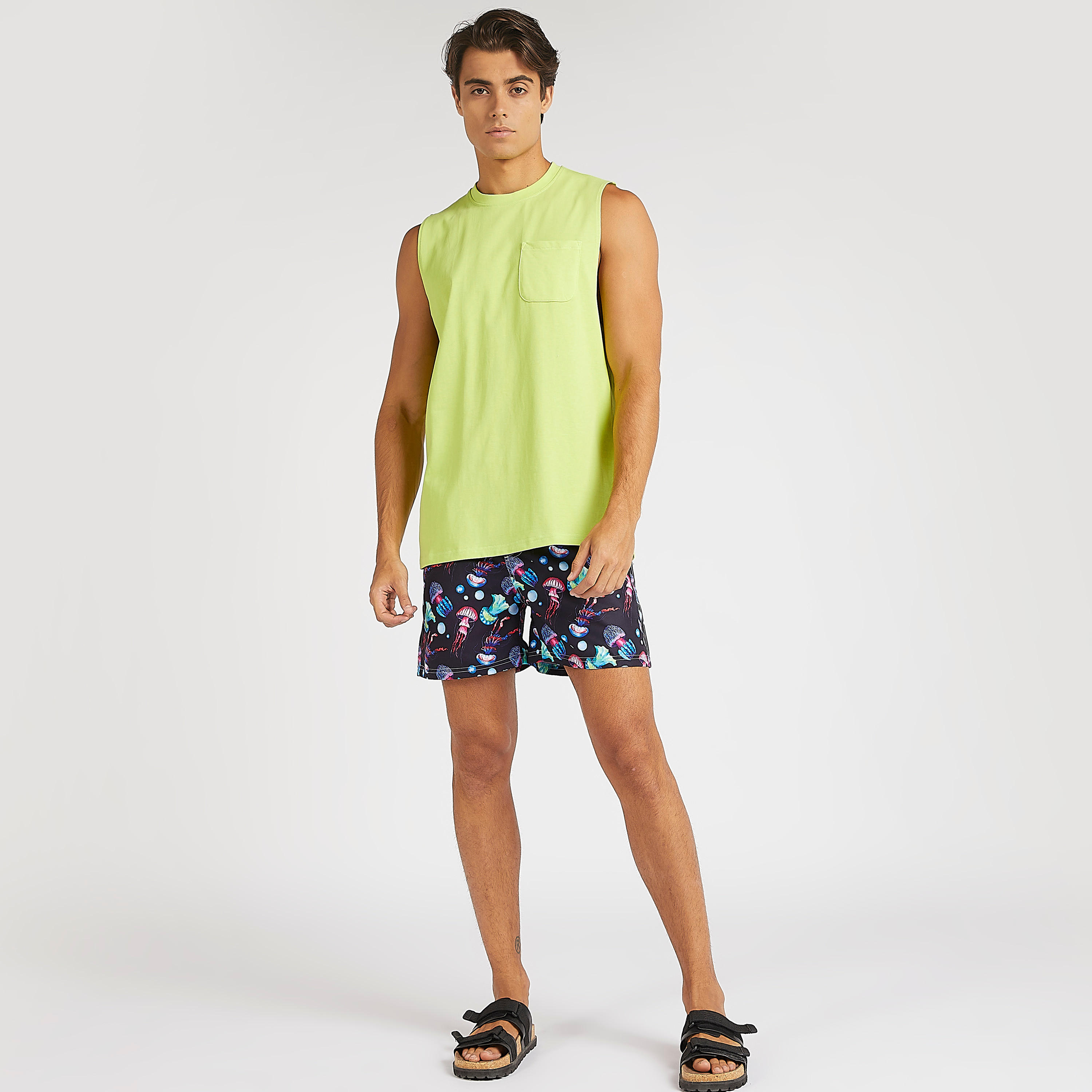 All-Over Print Shorts with Drawstring Closure and Pockets-men-clothing-bottoms-shorts-image-2