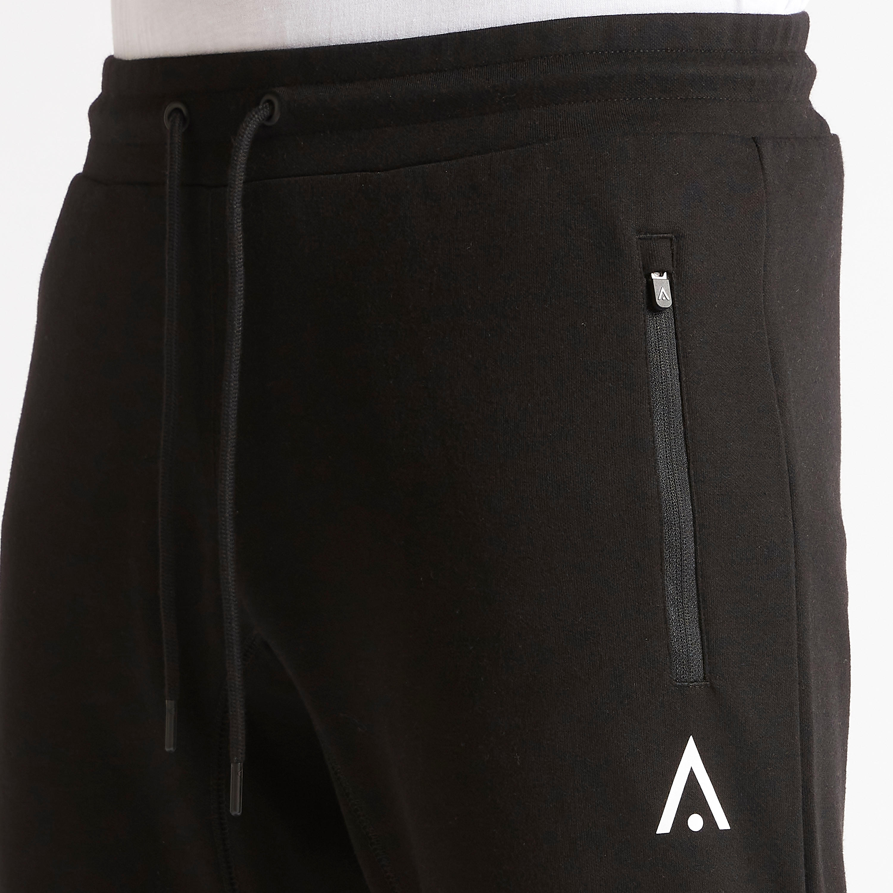 Solid Joggers with Zip Pockets and Drawstring Closure-men-clothing-sportswearandactivewear-bottoms-image-3