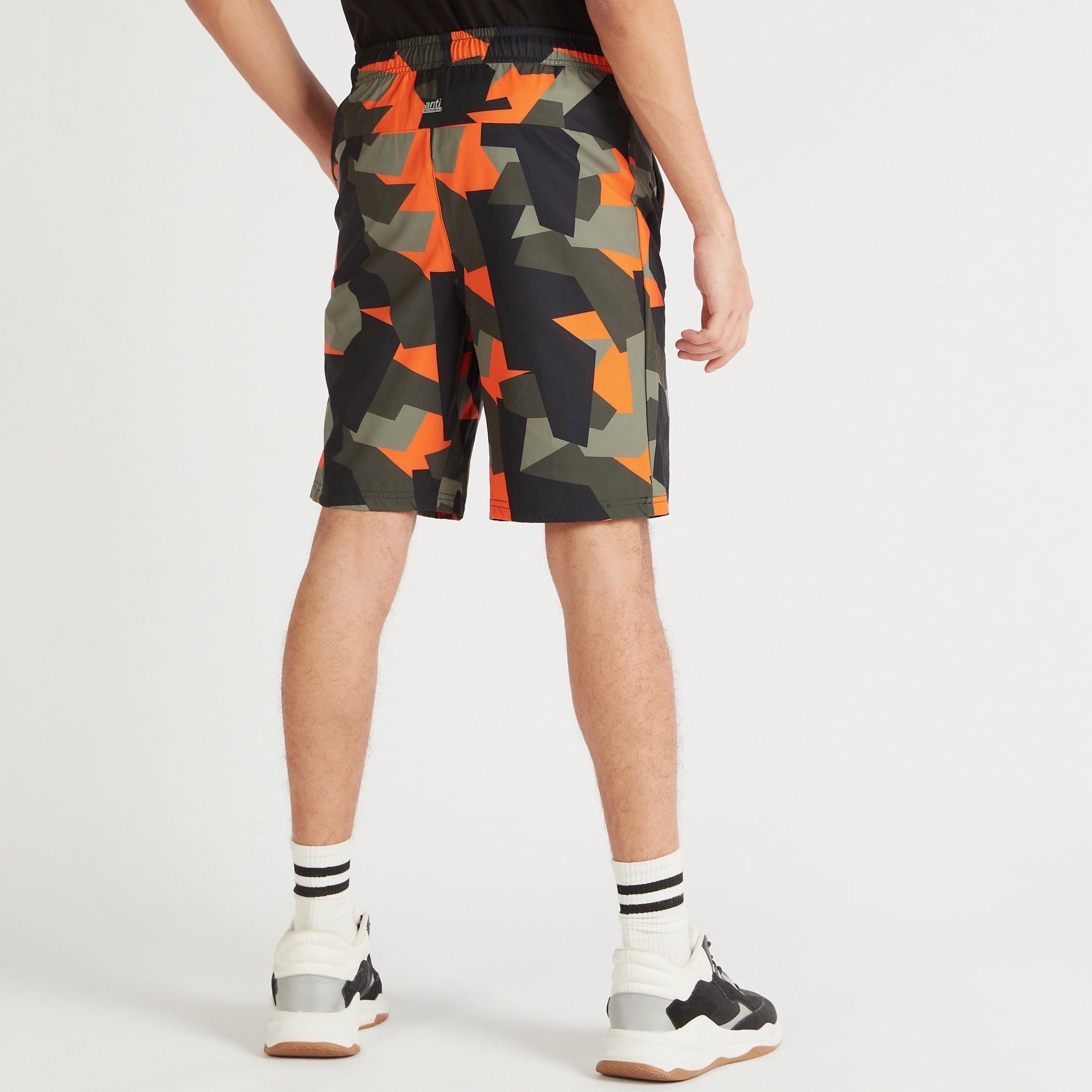 Printed Shorts with Elasticated Waist and Pockets-men-clothing-sportswearandactivewear-bottoms-image-4