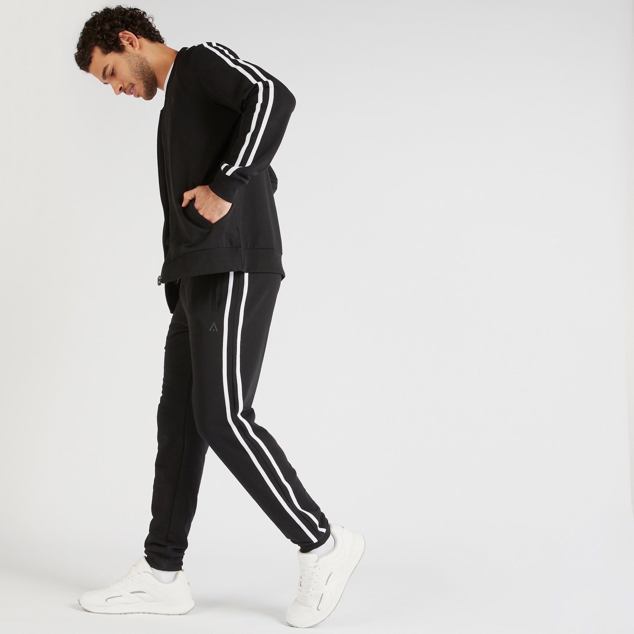 Solid Track Pants with Drawstring Closure and Pockets-men-clothing-sportswearandactivewear-bottoms-image-4