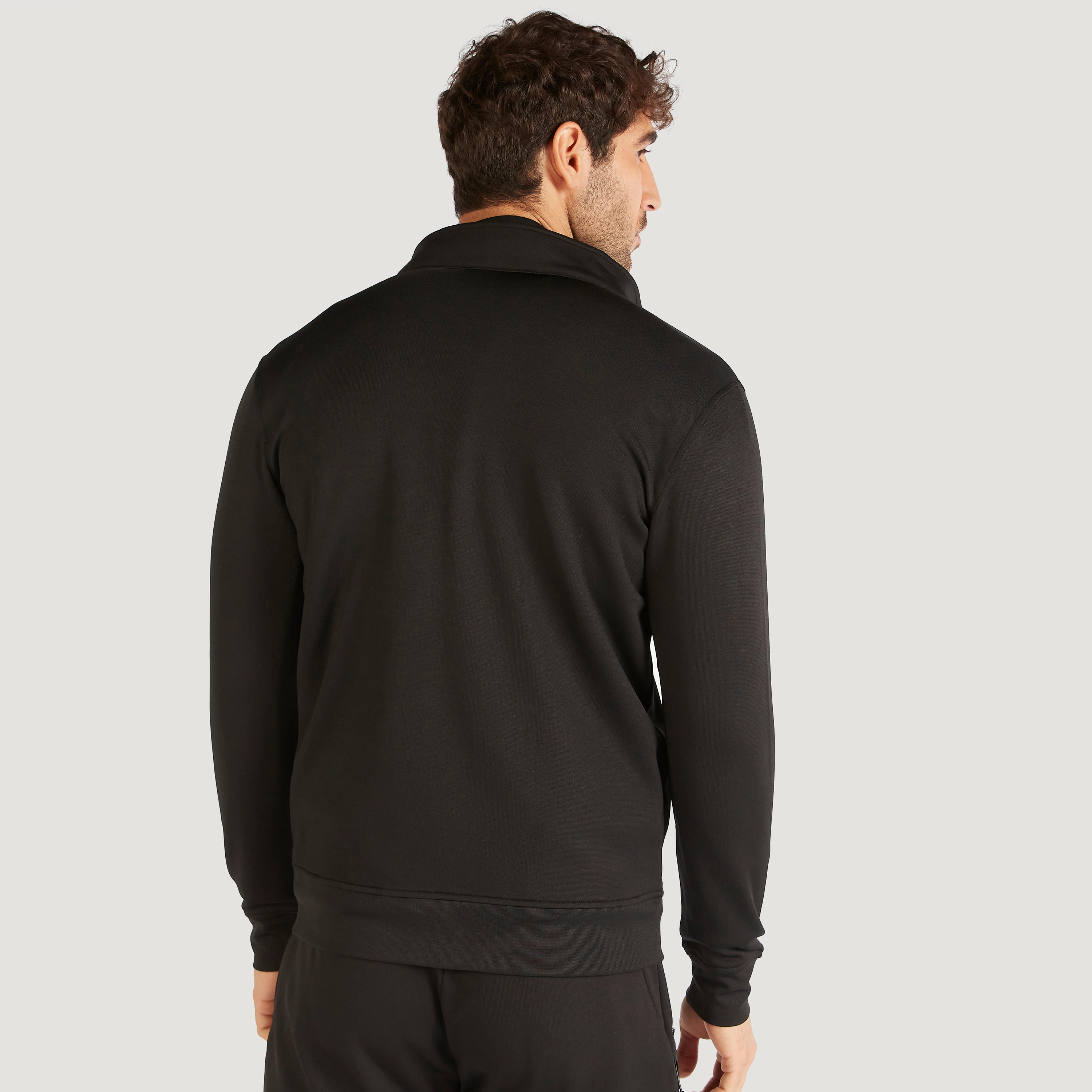 Solid Zip Through Jacket with Long Sleeves and Pockets-men-clothing-jacketsandblazers-jackets-image-4