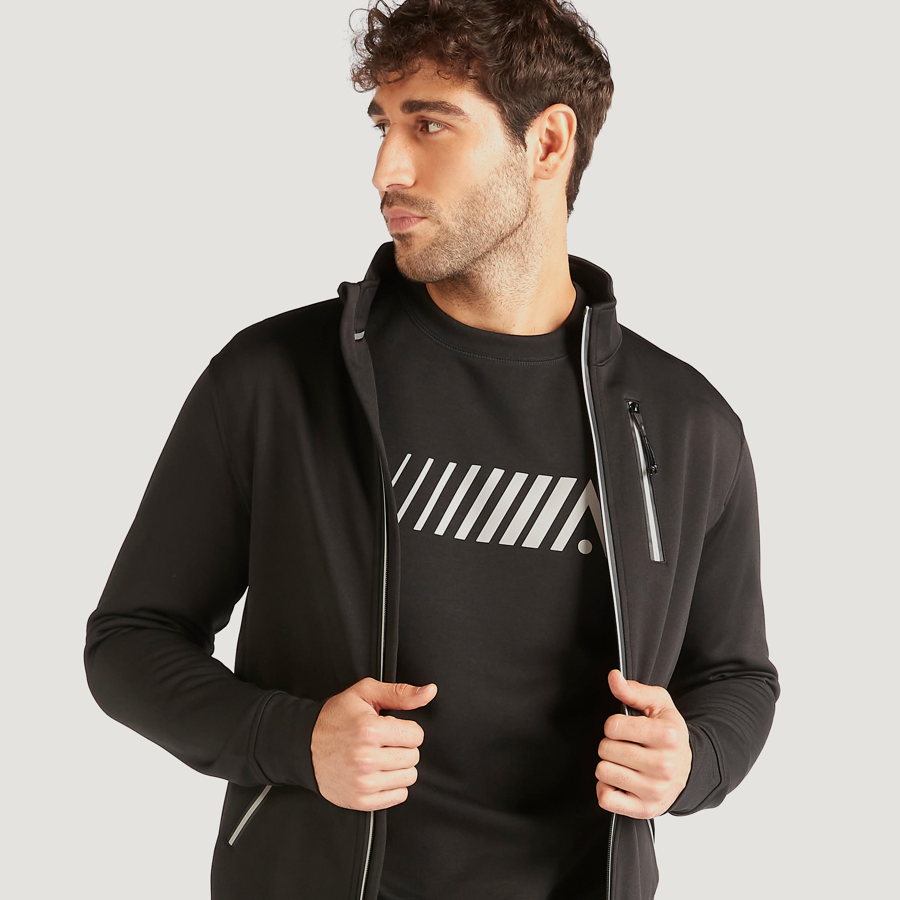 Solid Zip Through Jacket with Long Sleeves and Pockets-men-clothing-jacketsandblazers-jackets-image-5
