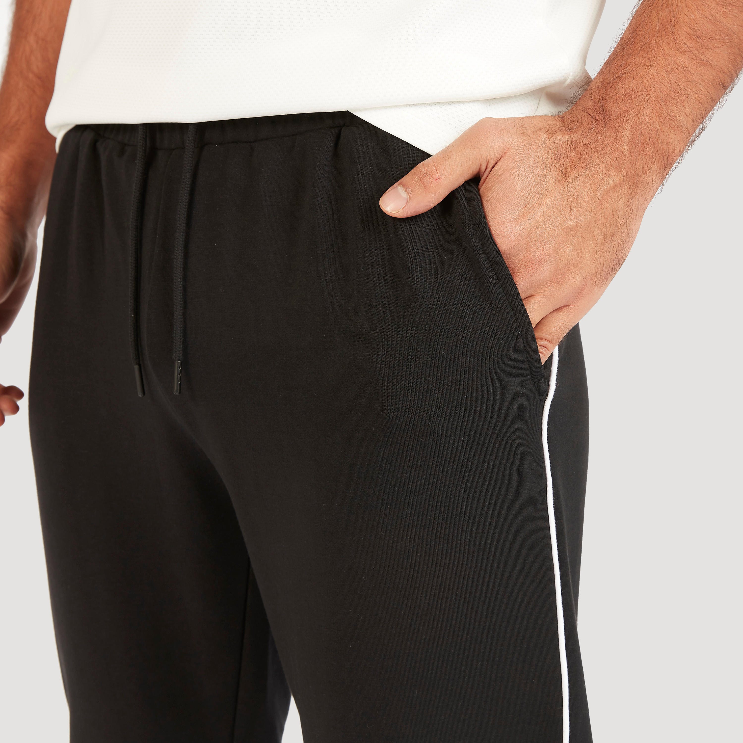 Solid Track Pants with Drawstring Closure and Pockets-men-clothing-sportswearandactivewear-bottoms-image-3