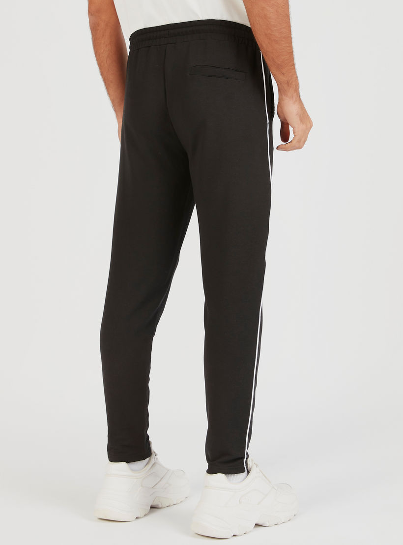 Solid Track Pants with Drawstring Closure and Pockets-men-clothing-sportswearandactivewear-bottoms-image-4