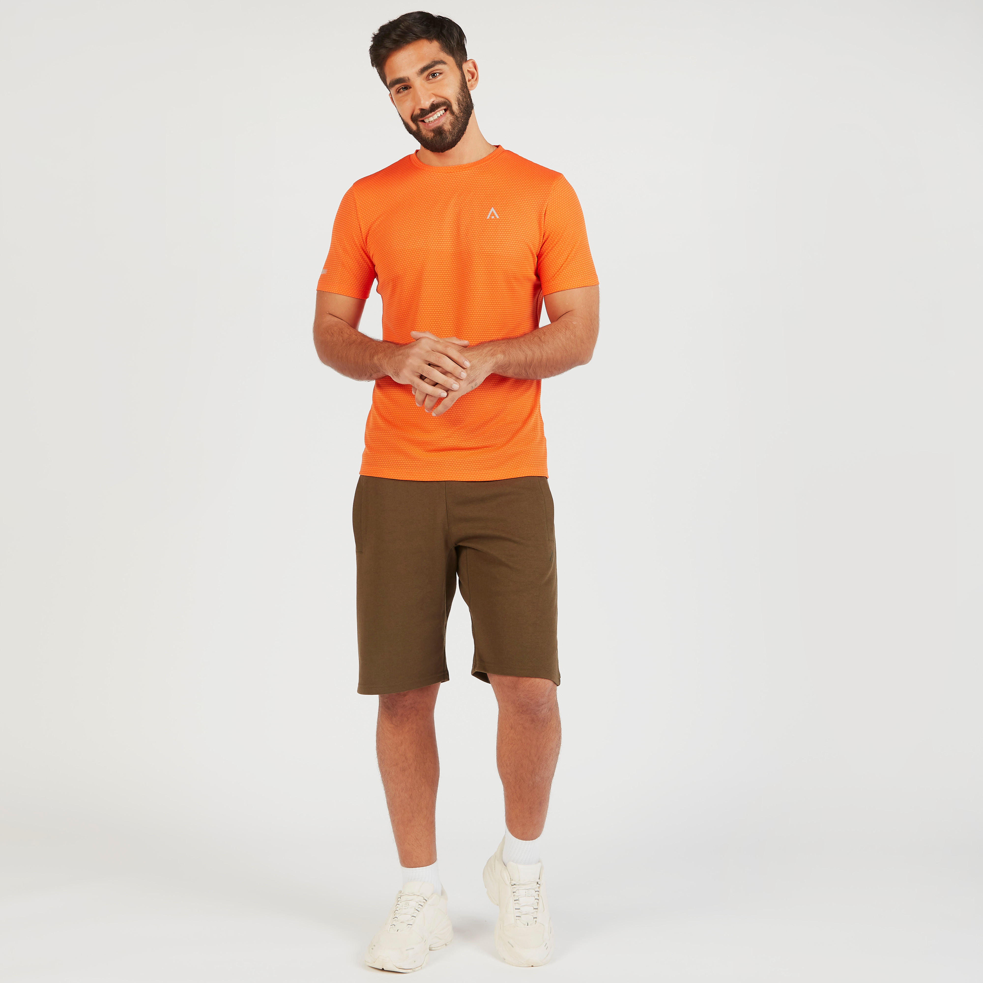 Solid Shorts with Drawstring Closure and Pockets-men-clothing-sportswearandactivewear-bottoms-image-2