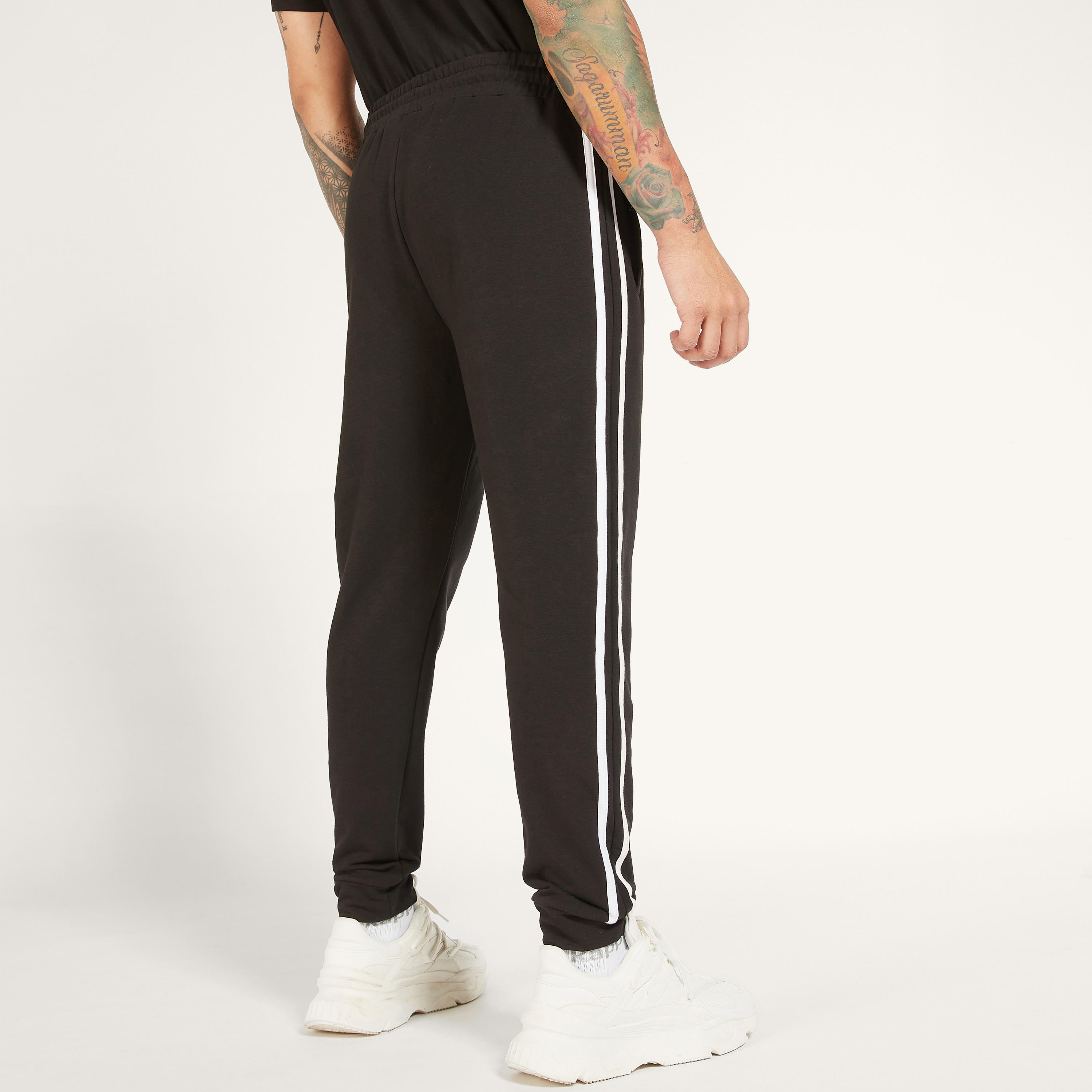 Panelled Mid-Rise Jog Pants with Drawstring Closure and Pockets-men-clothing-sportswearandactivewear-bottoms-image-4