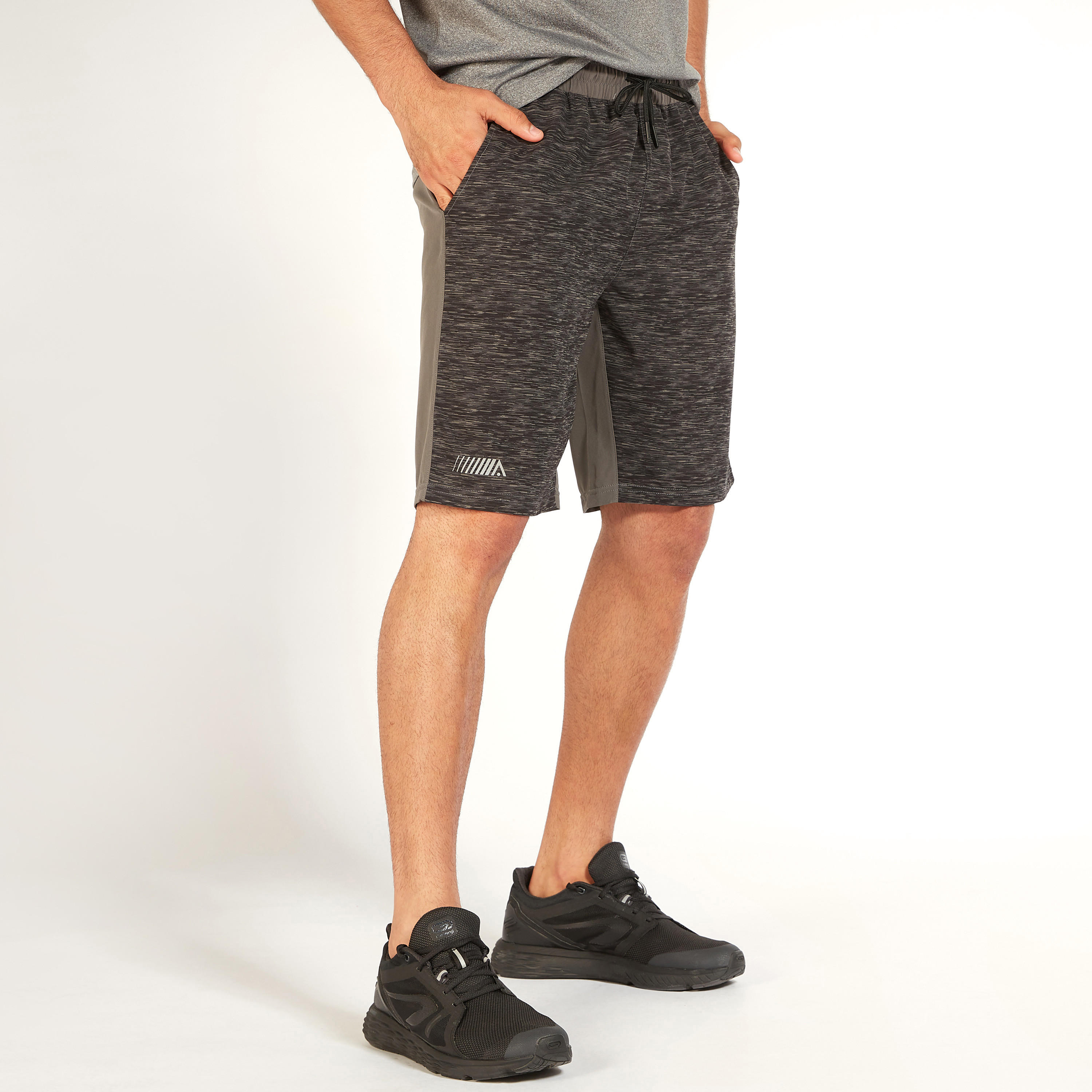 Printed Mid-Rise Shorts with Drawstring Closure and Pockets-men-clothing-sportswearandactivewear-bottoms-image-1