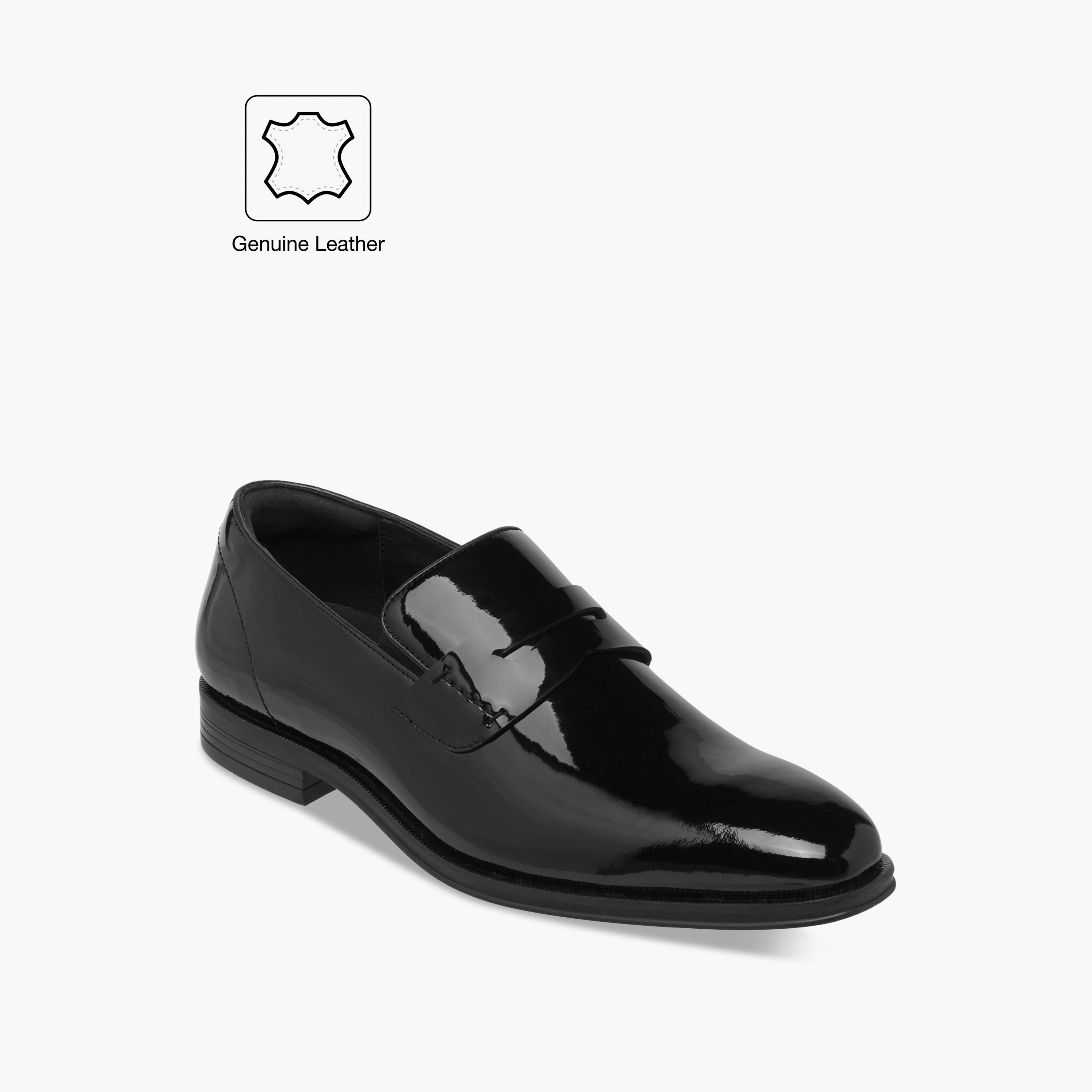 Duchini Men's Leather Solid Slip-On Loafers-men-shoes-loafersandmoccasins-image-2