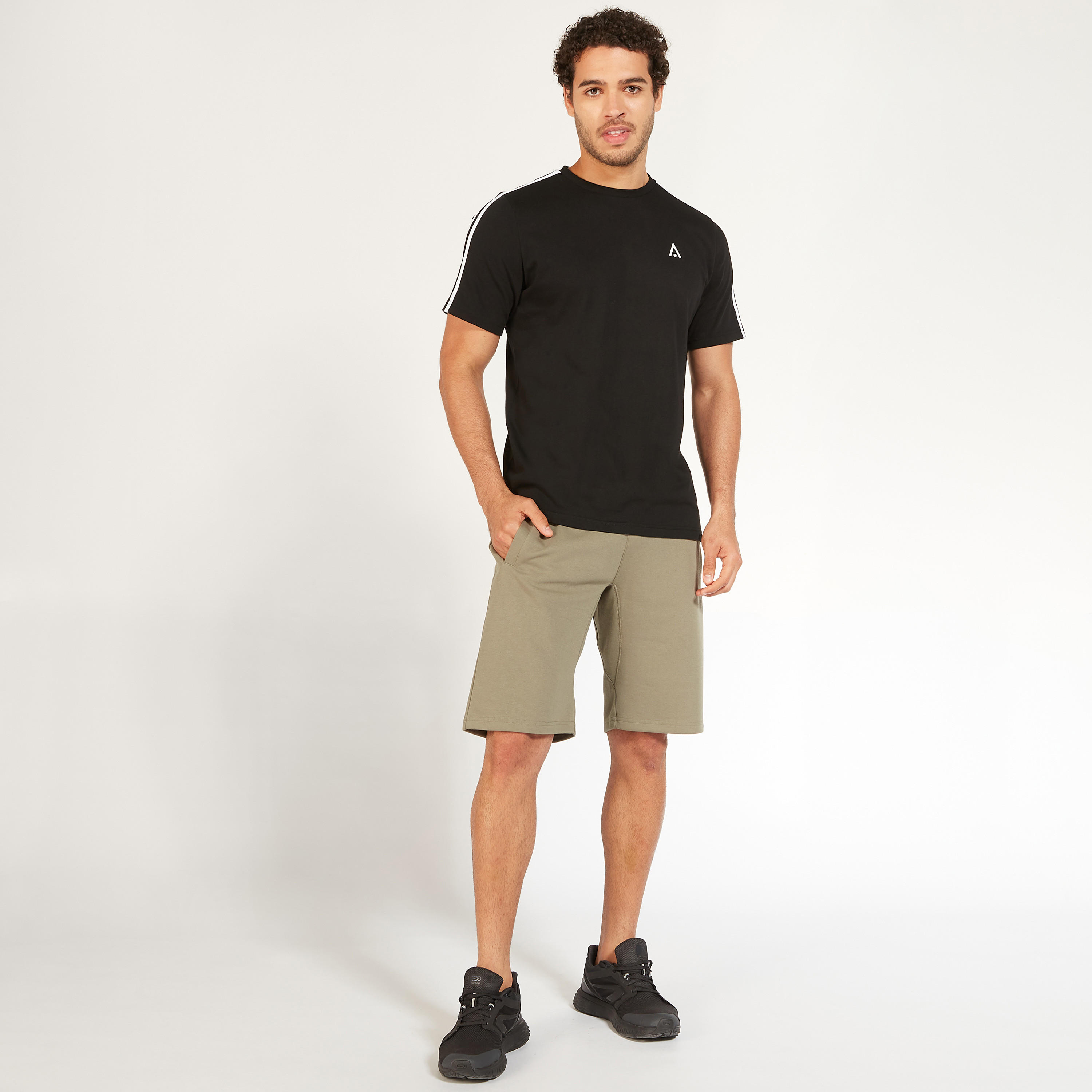 Solid Shorts with Drawstring Closure-men-clothing-bottoms-shorts-image-2