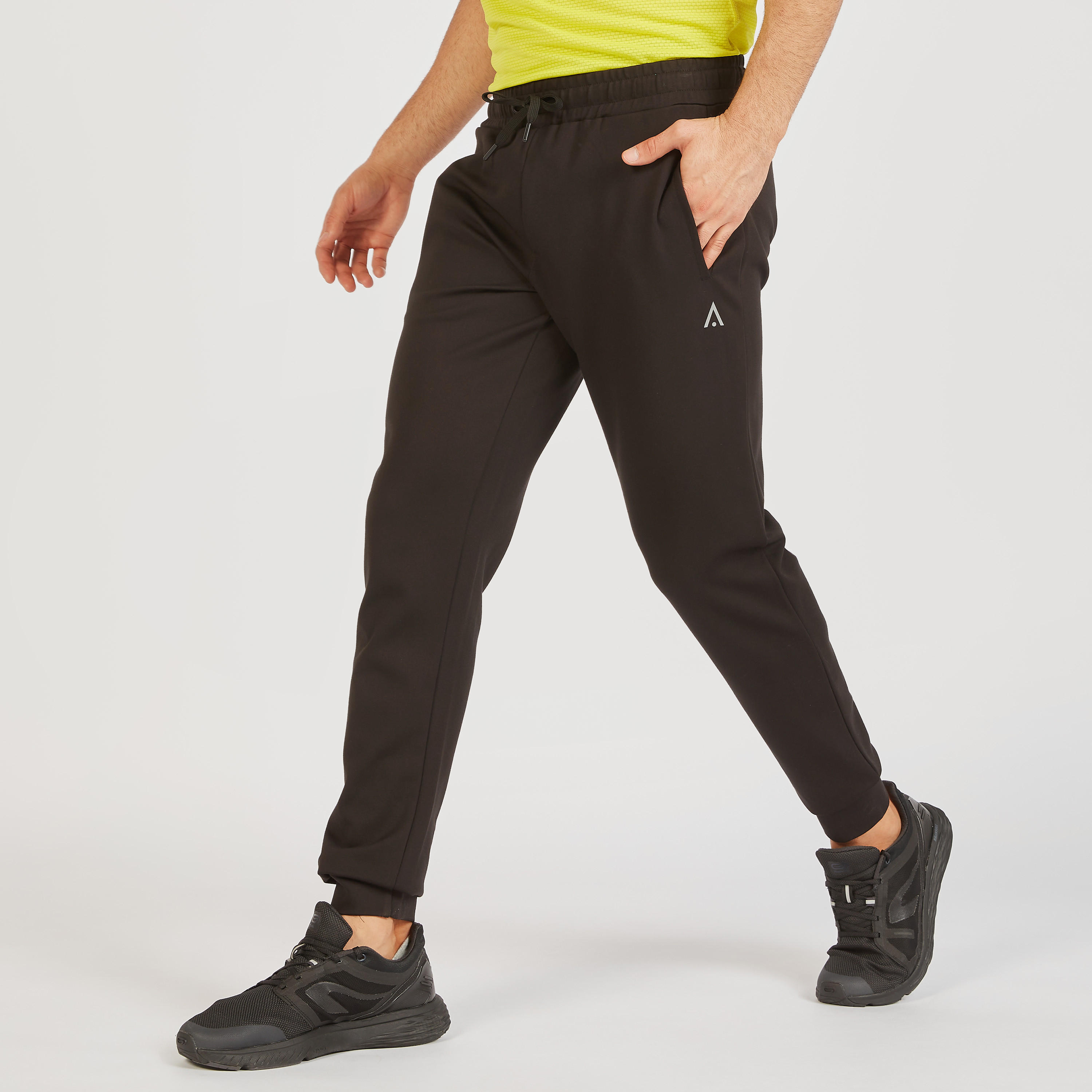 Solid Track Pants with Drawstring Closure and Pockets-men-clothing-sportswearandactivewear-bottoms-image-2