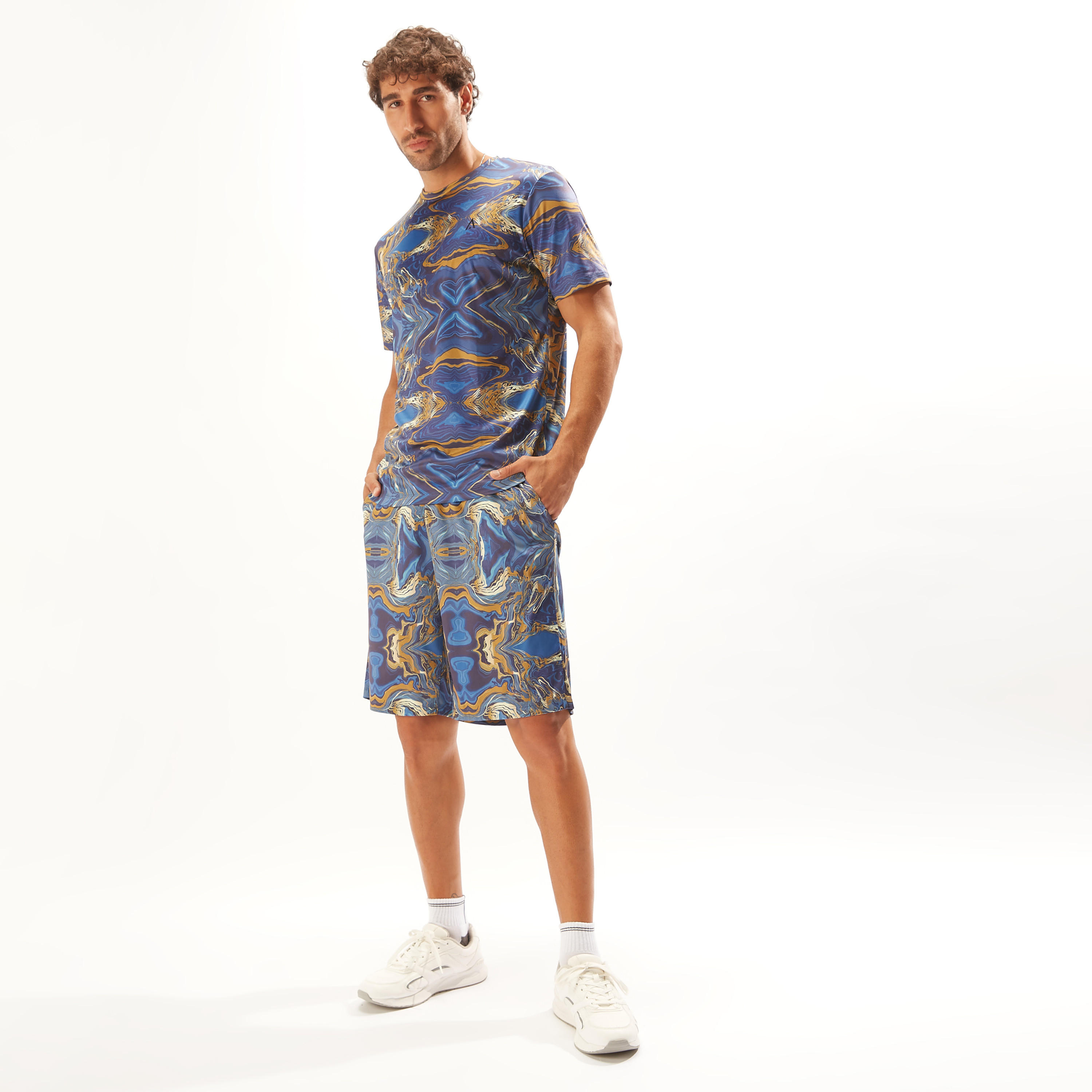 All Over Print Shorts with Drawstring Closure and Pockets-men-clothing-sportswearandactivewear-bottoms-image-2