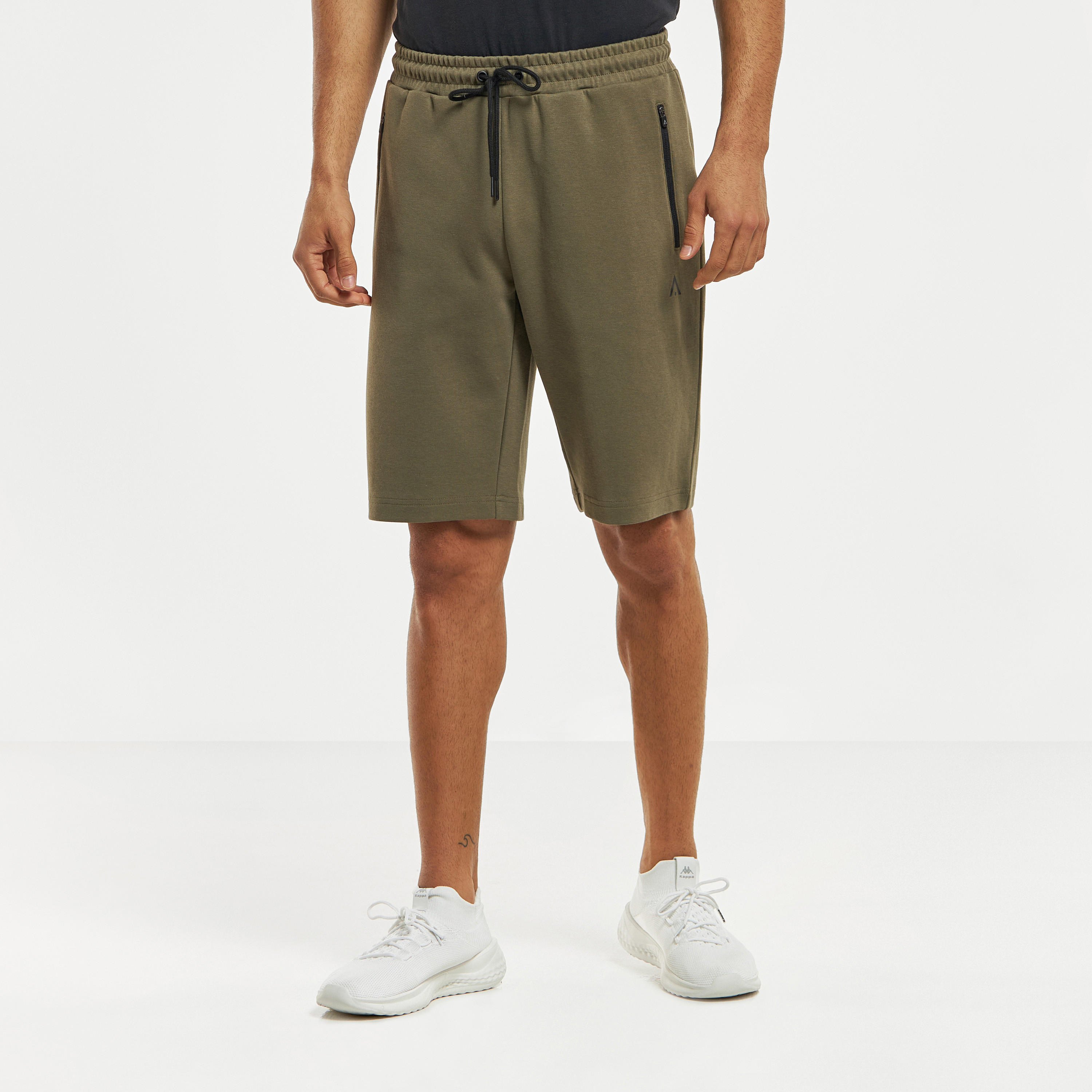 Solid Shorts with Drawstring Closure and Pockets-men-clothing-sportswearandactivewear-bottoms-image-1