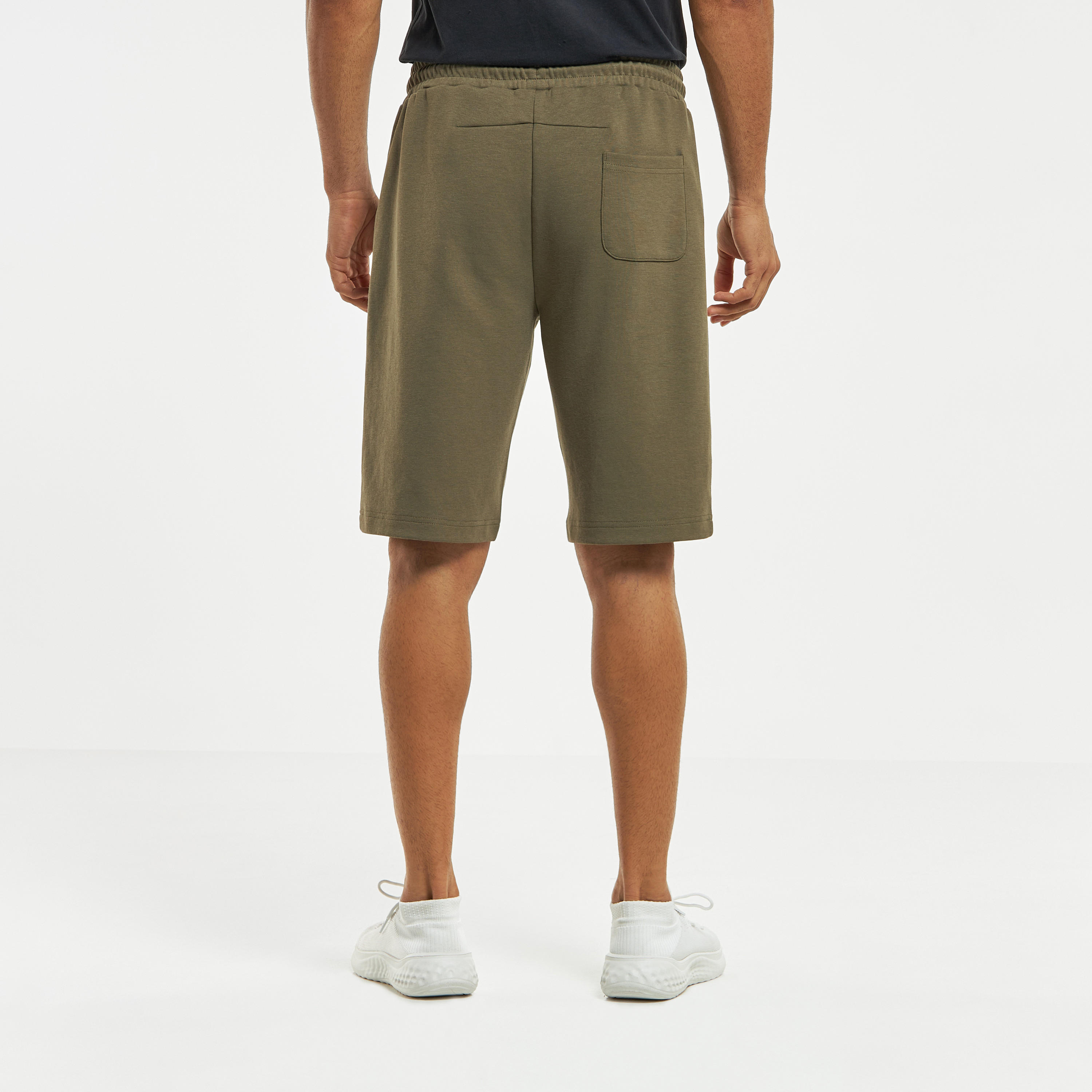 Solid Shorts with Drawstring Closure and Pockets-men-clothing-sportswearandactivewear-bottoms-image-3
