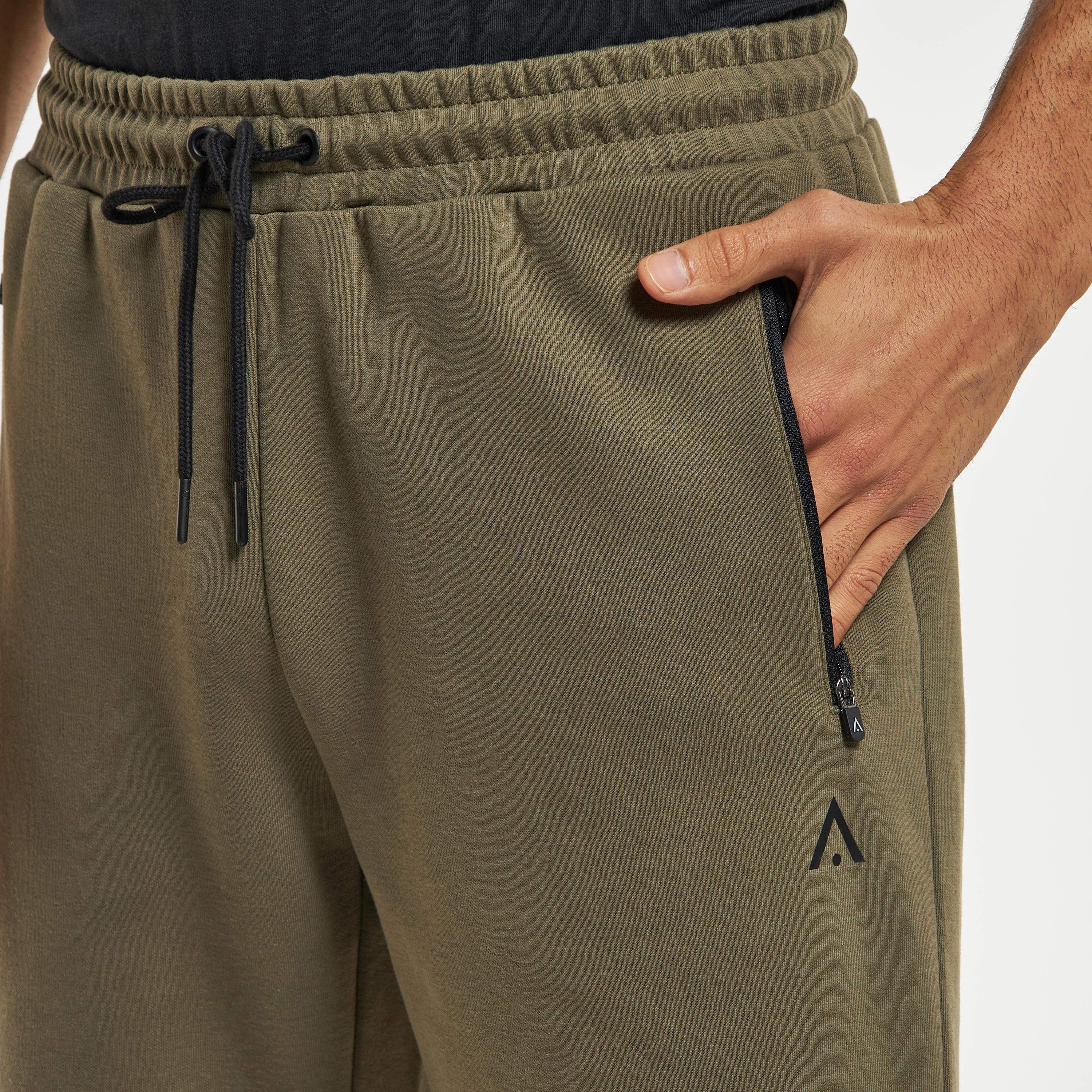 Solid Shorts with Drawstring Closure and Pockets-men-clothing-sportswearandactivewear-bottoms-image-4