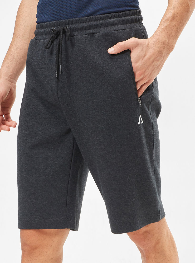 Solid Mid-Rise Shorts with Drawstring Closure and Pockets-men-clothing-sportswearandactivewear-bottoms-image-3