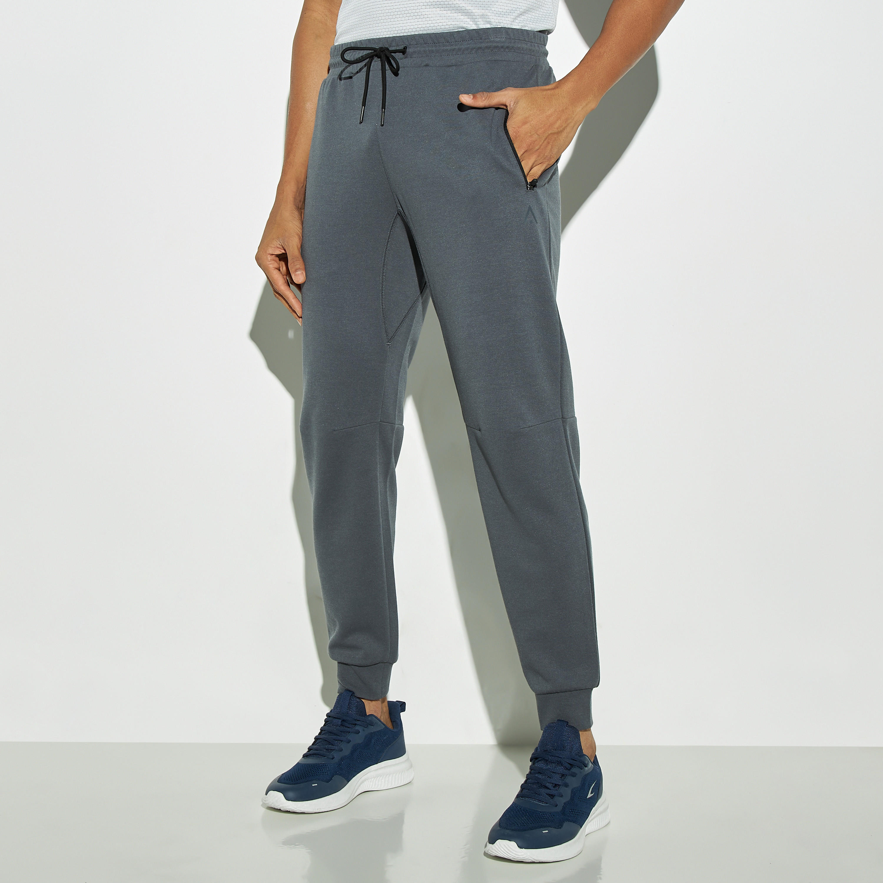 Solid Joggers with Drawstring Closure and Pockets-men-clothing-sportswearandactivewear-tracksuits-image-1