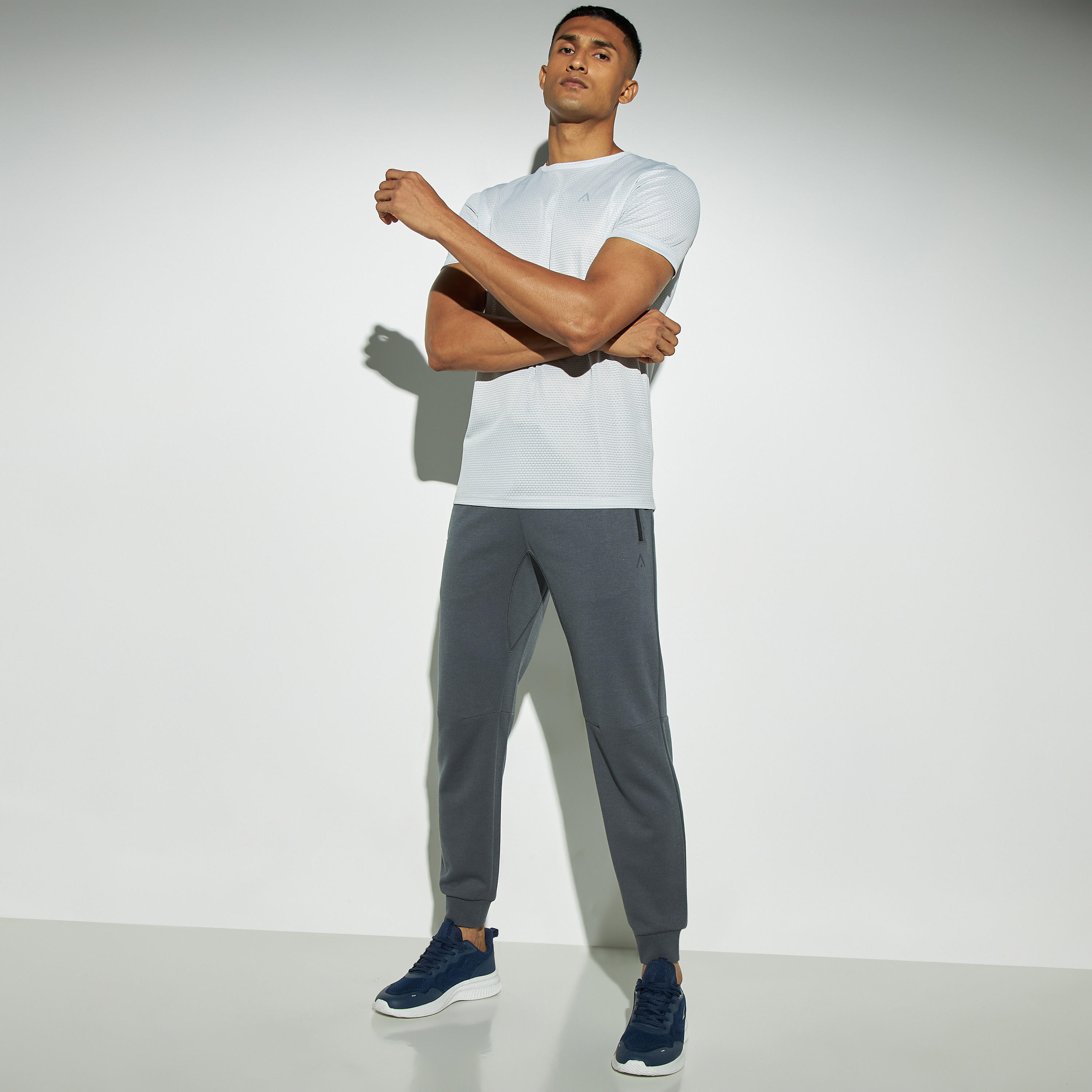 Solid Joggers with Drawstring Closure and Pockets-men-clothing-sportswearandactivewear-tracksuits-image-2
