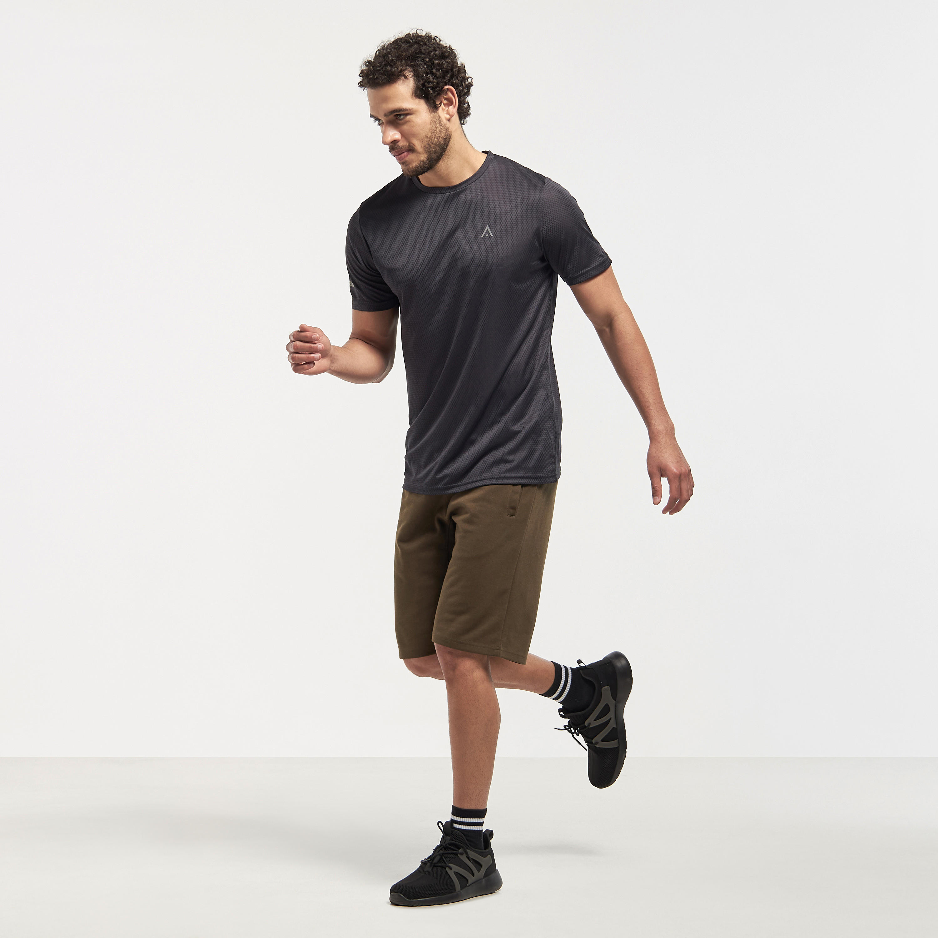 Solid Shorts with Drawstring Closure and Pockets-men-clothing-sportswearandactivewear-bottoms-image-2