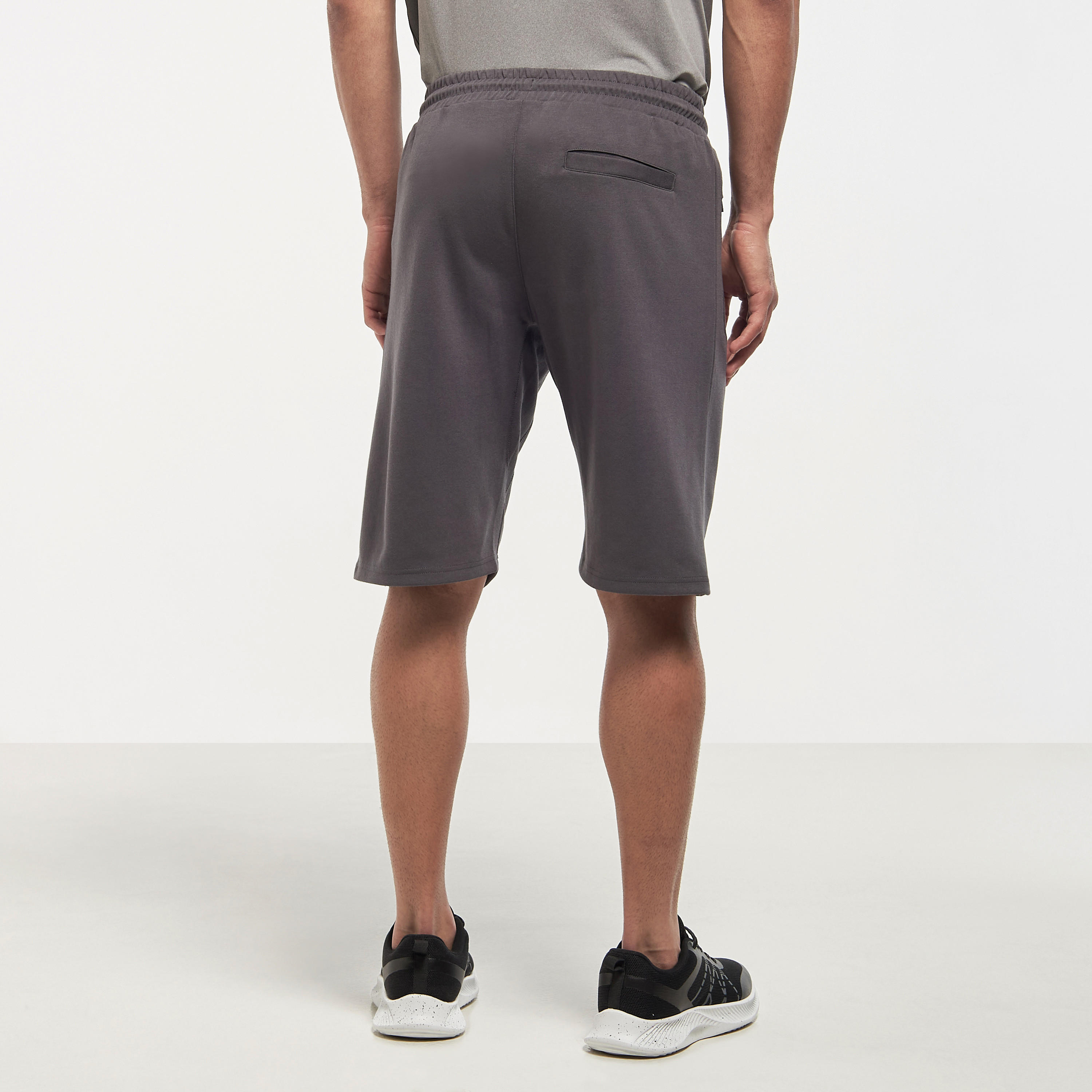 Solid Shorts with Drawstring Closure and Zipper Pockets-men-clothing-bottoms-shorts-image-3