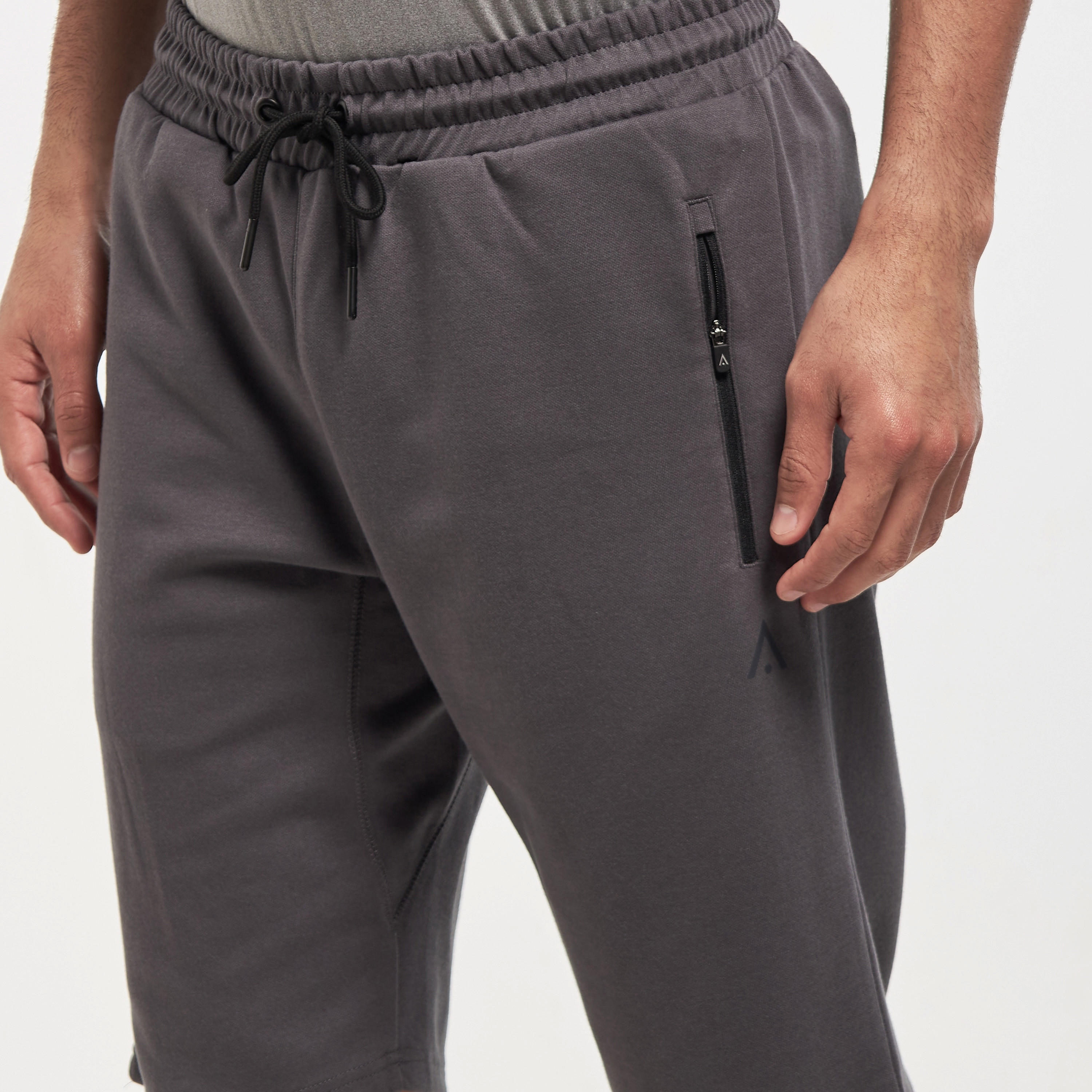 Solid Shorts with Drawstring Closure and Zipper Pockets-men-clothing-bottoms-shorts-image-4