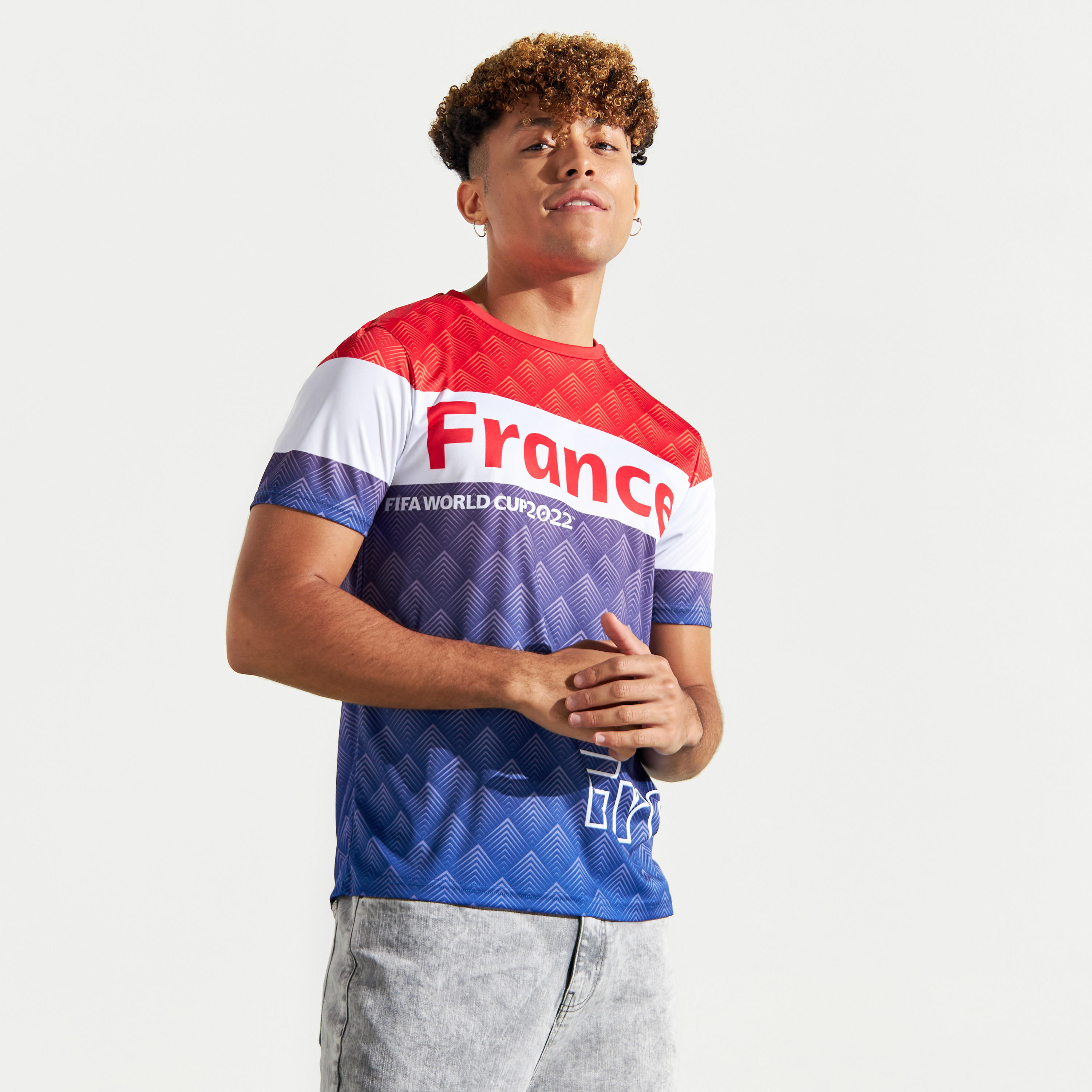 تيشيرت كرة قدم فرنسا للجنسين بياقة مستديرة-men-clothing-sportswearandactivewear-tshirtsandpolos-image-2