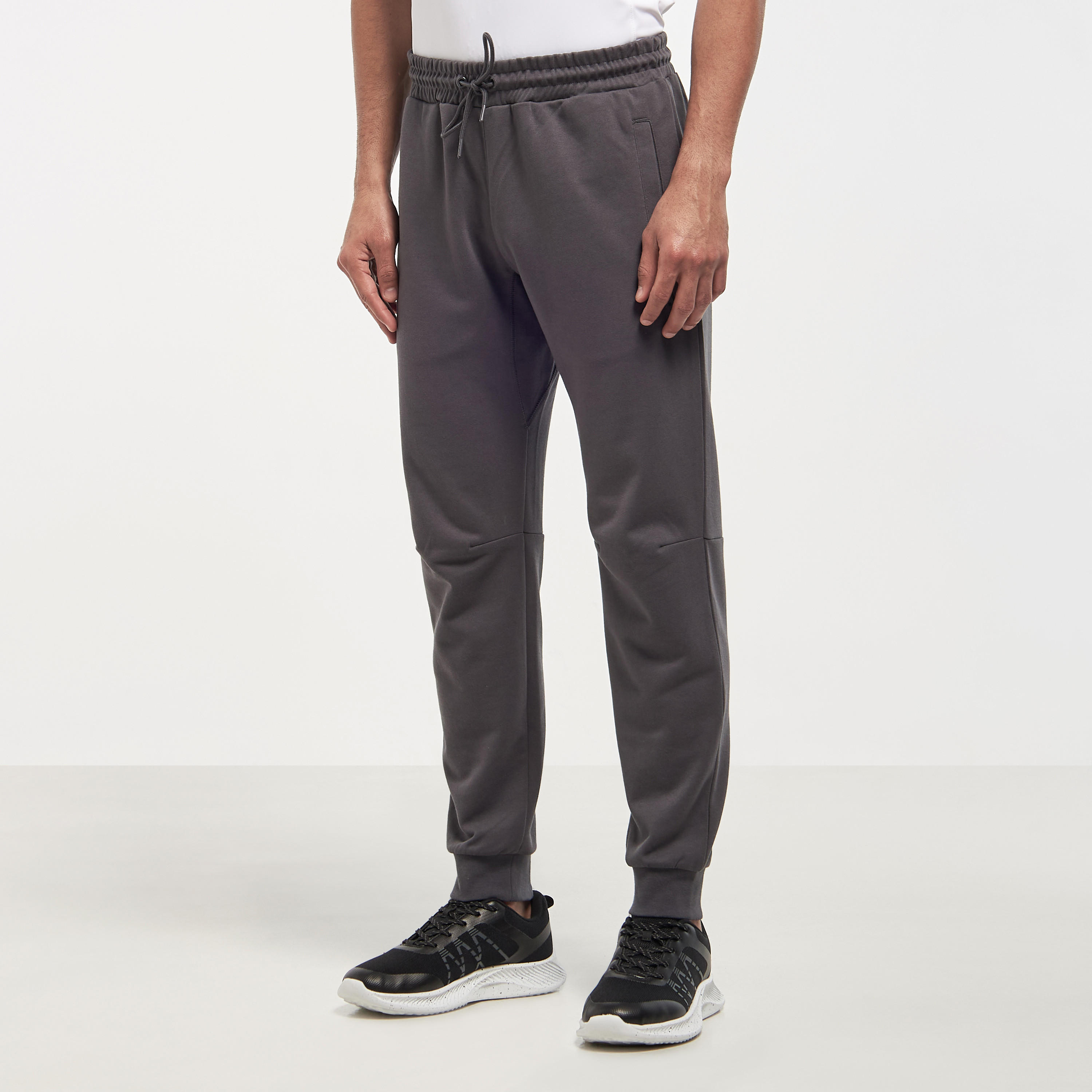 Solid Joggers with Drawstring Closure and Pockets-men-clothing-sportswearandactivewear-bottoms-image-1
