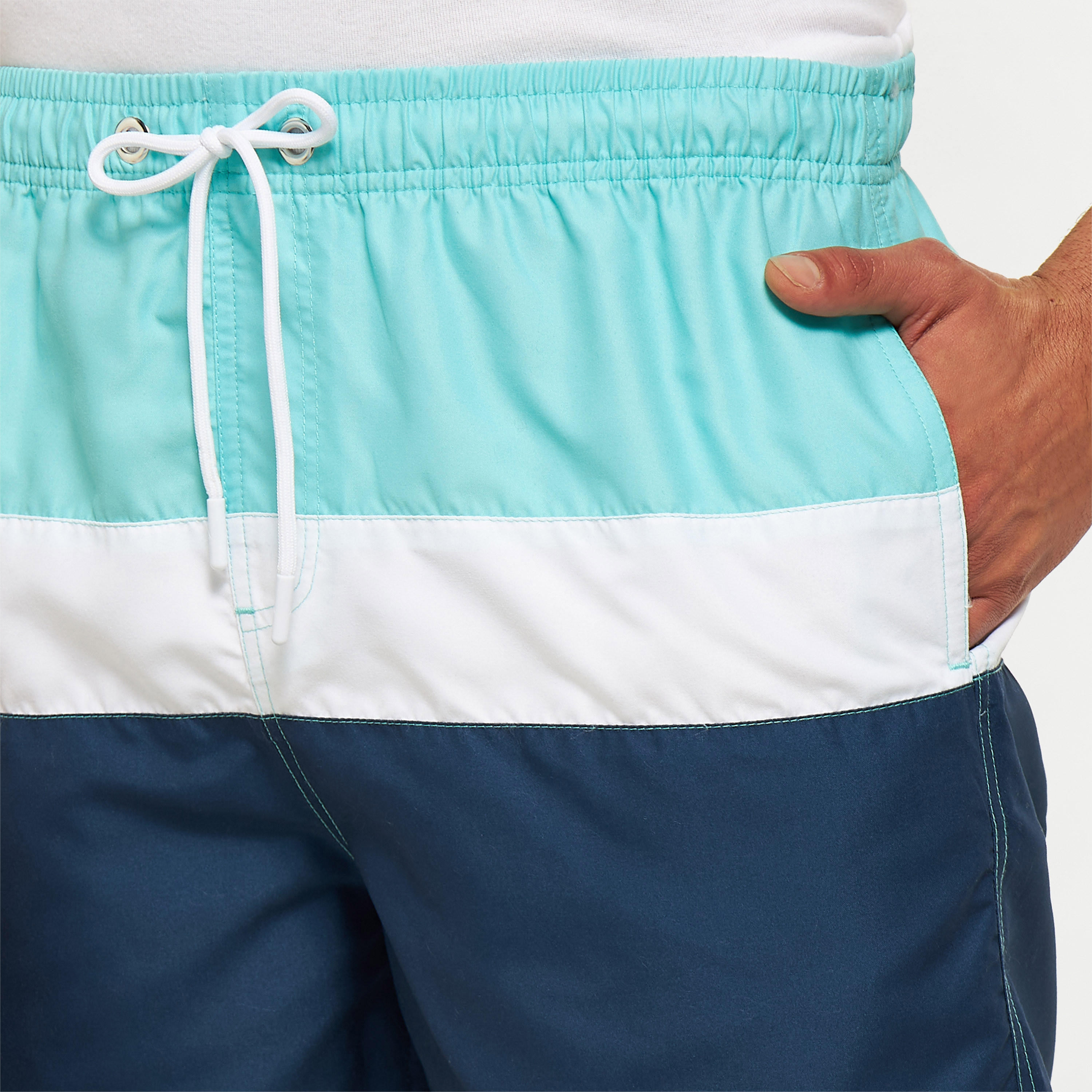 شورت شاطئ برباط إغلاق وجيوب وطبعات-men-clothing-sportswearandactivewear-bottoms-image-1